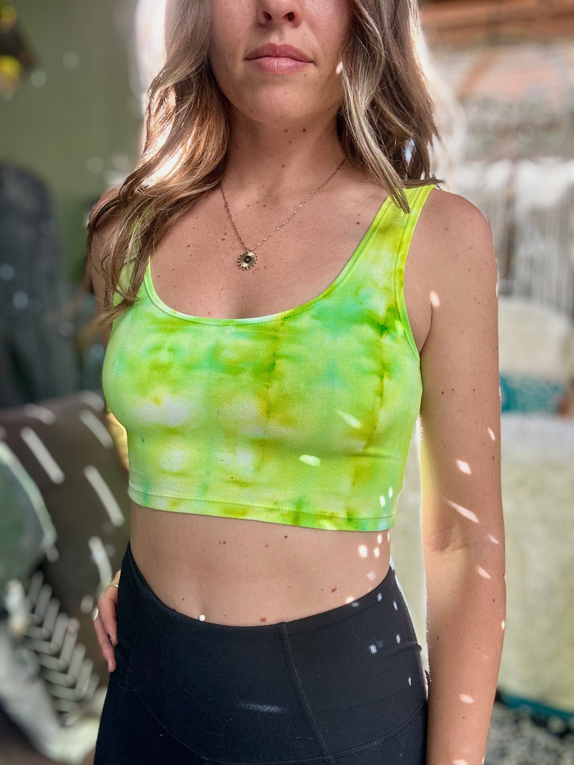 Crop tank - Lime (Small)