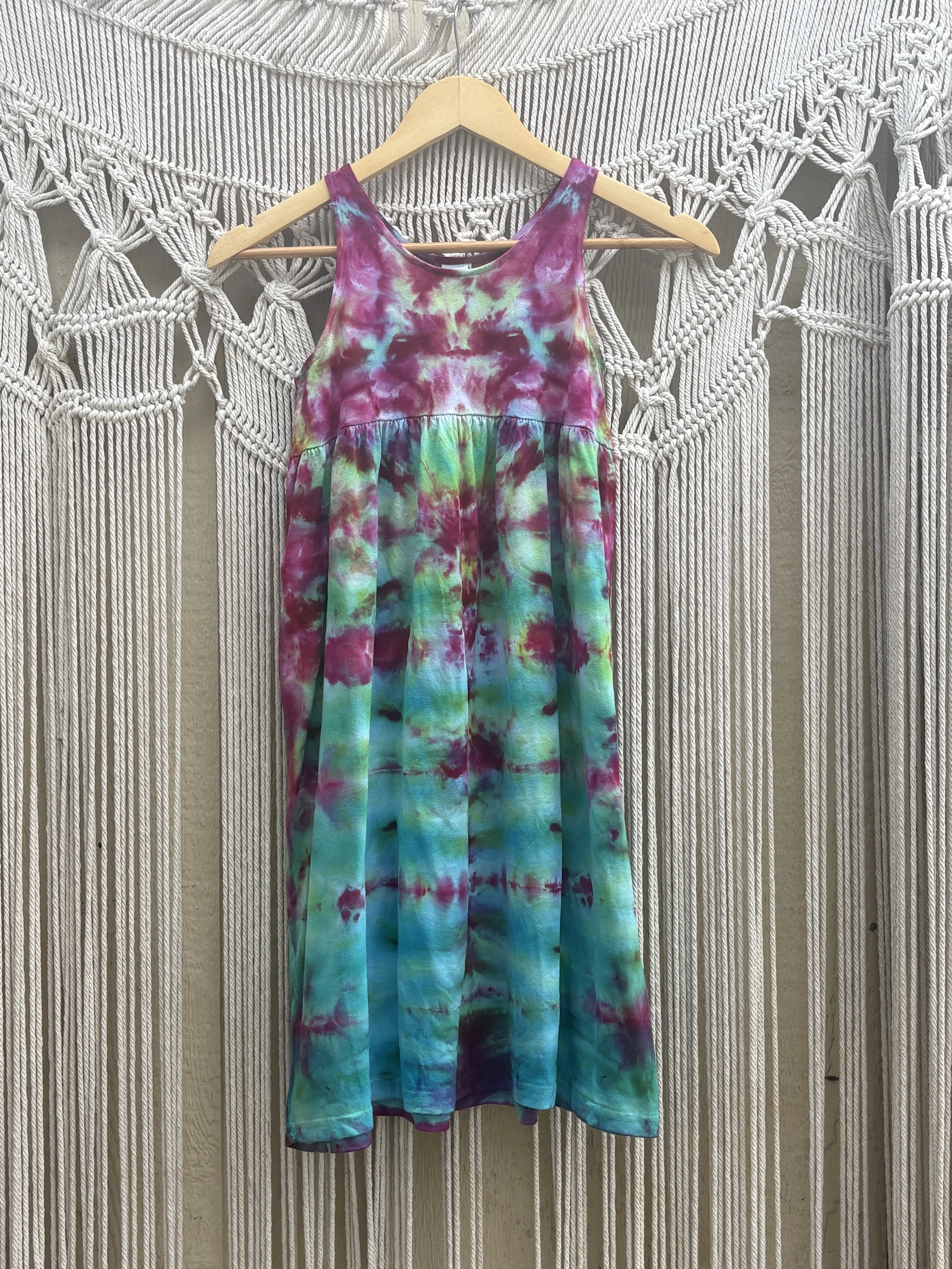 Mermaid Nebula Girls Empire Dress 002 (YOUTH MEDIUM)