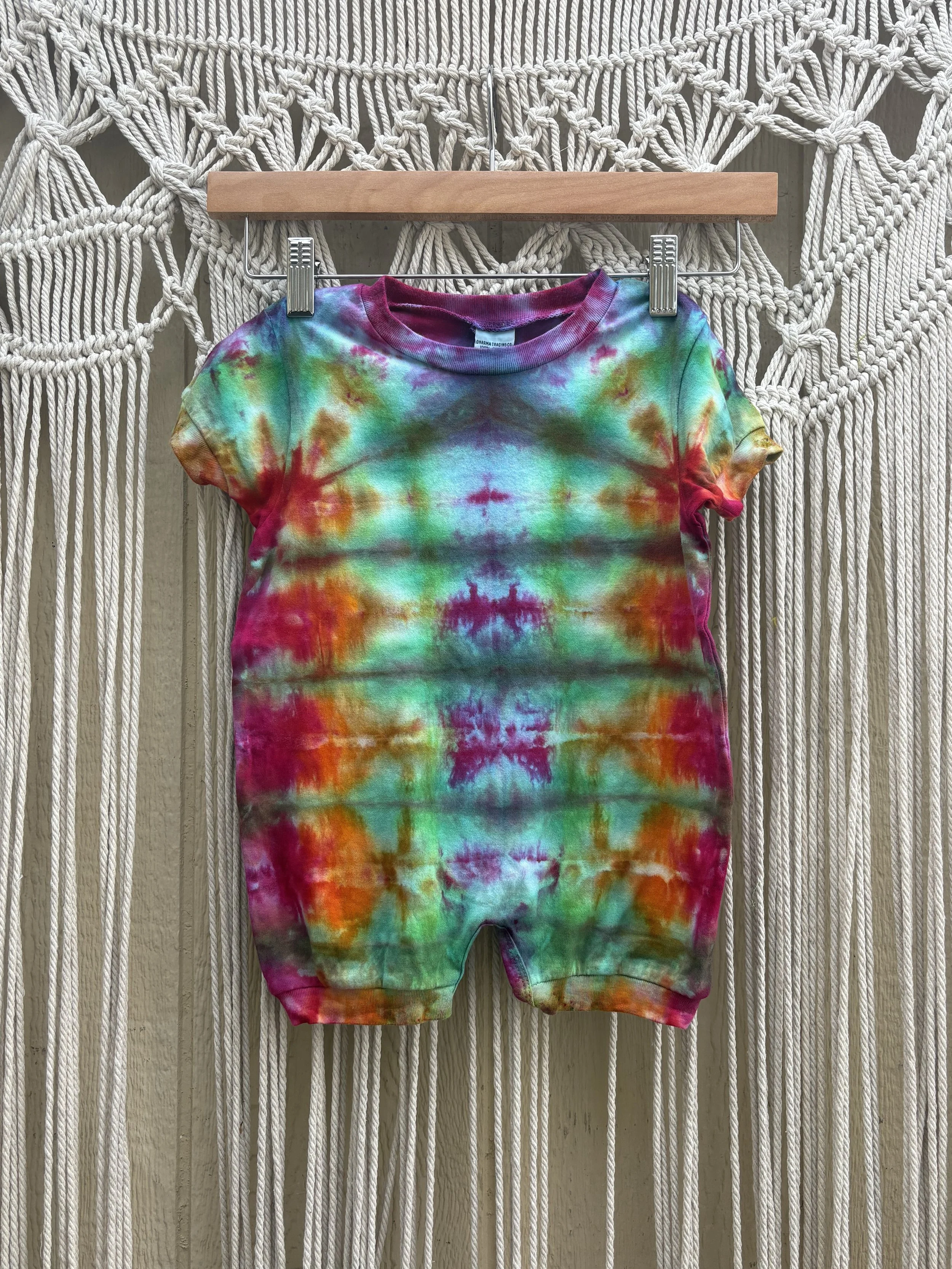 Rainbow Nebula Baby Bubble Onesie 001 (UV-REACTIVE) (12 MONTHS)