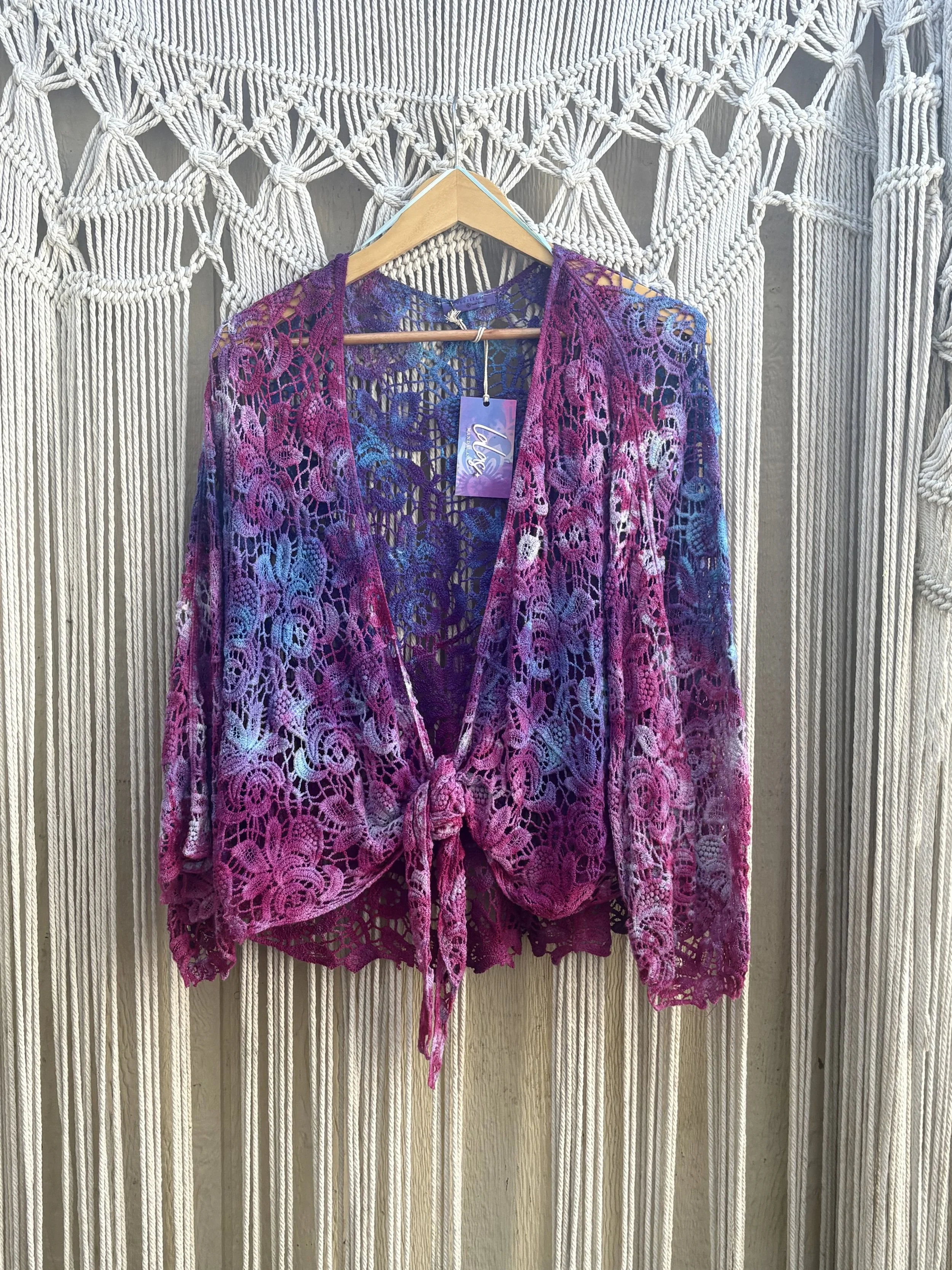 Mermaid Nebula Crochet Wrap Top 001 (LARGE)