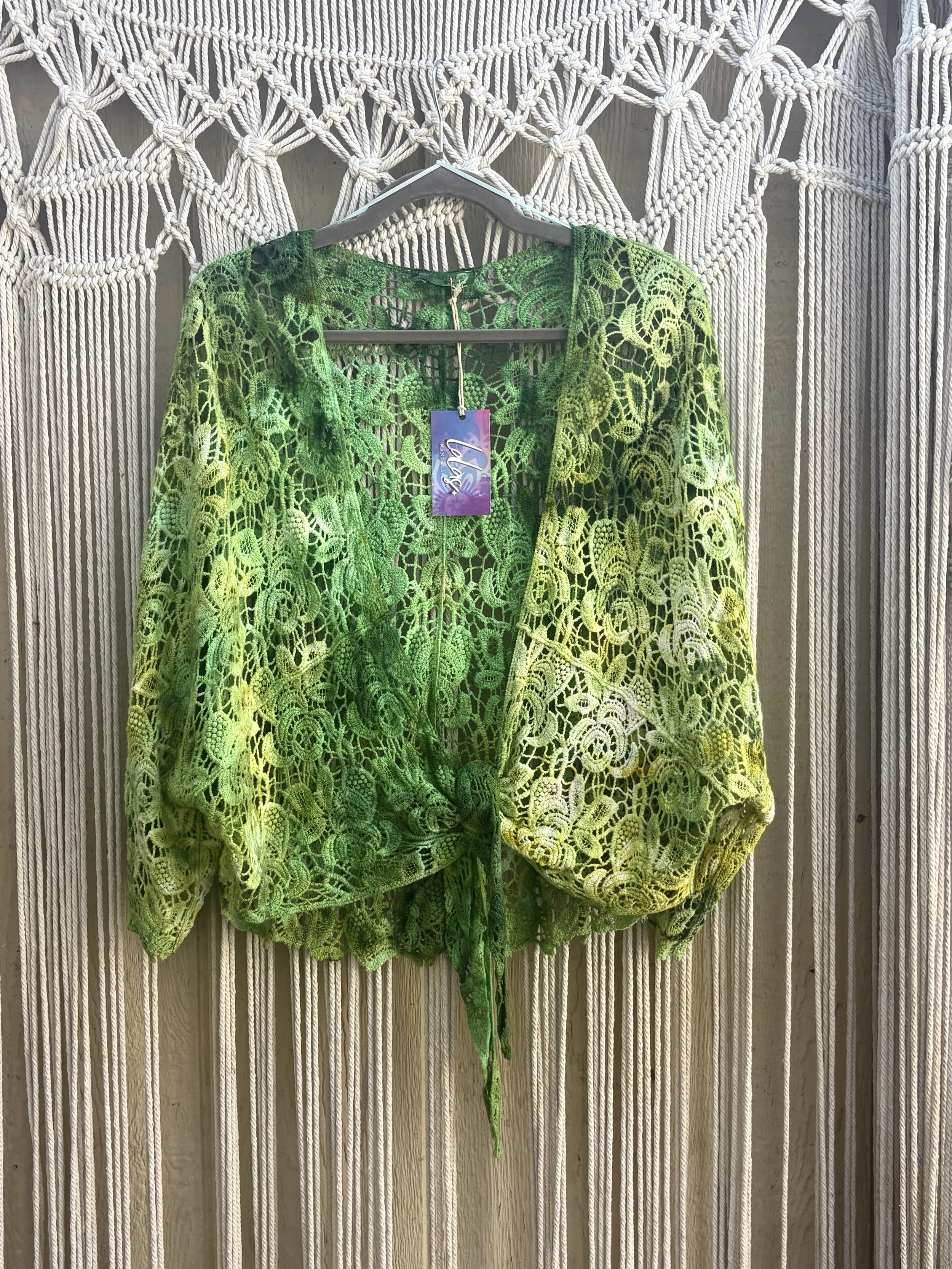 Earthly Crochet Wrap Top 003 (UV-REACTIVE) (MEDIUM)