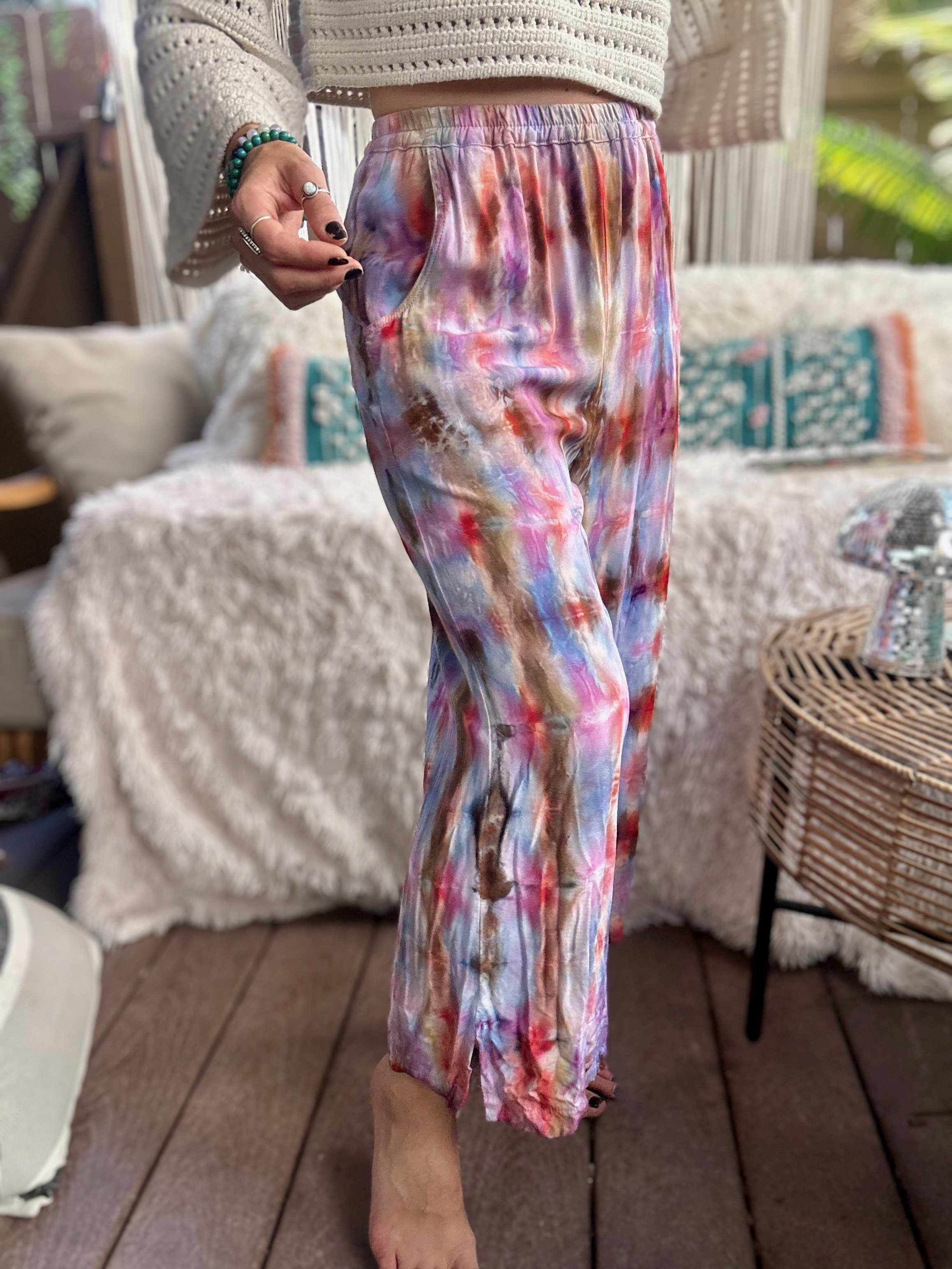 Casual pant - Lavender Salmon (Small)