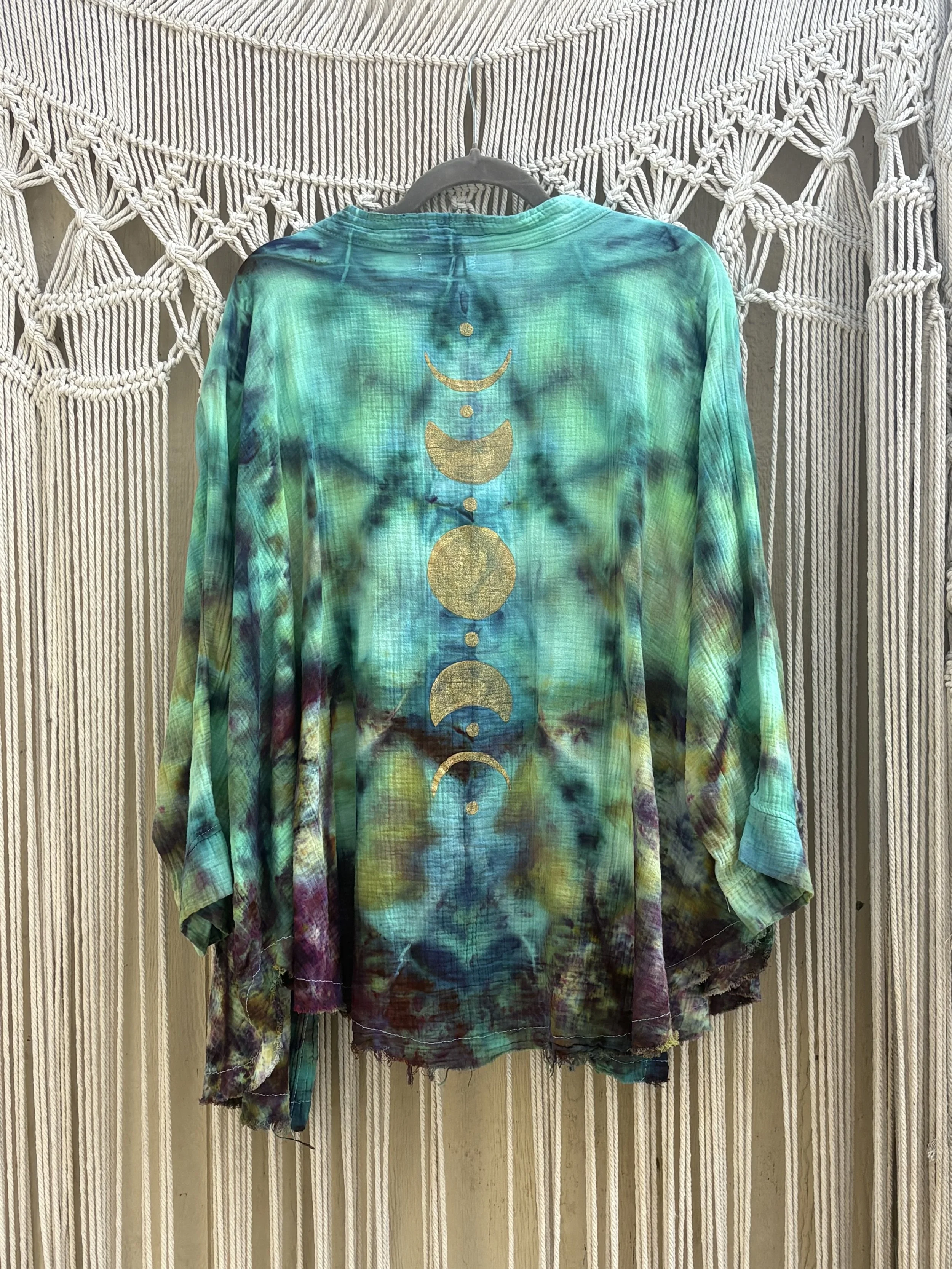 Earthly Moon Phases Cardigan 001 (UV-REACTIVE) (OS)