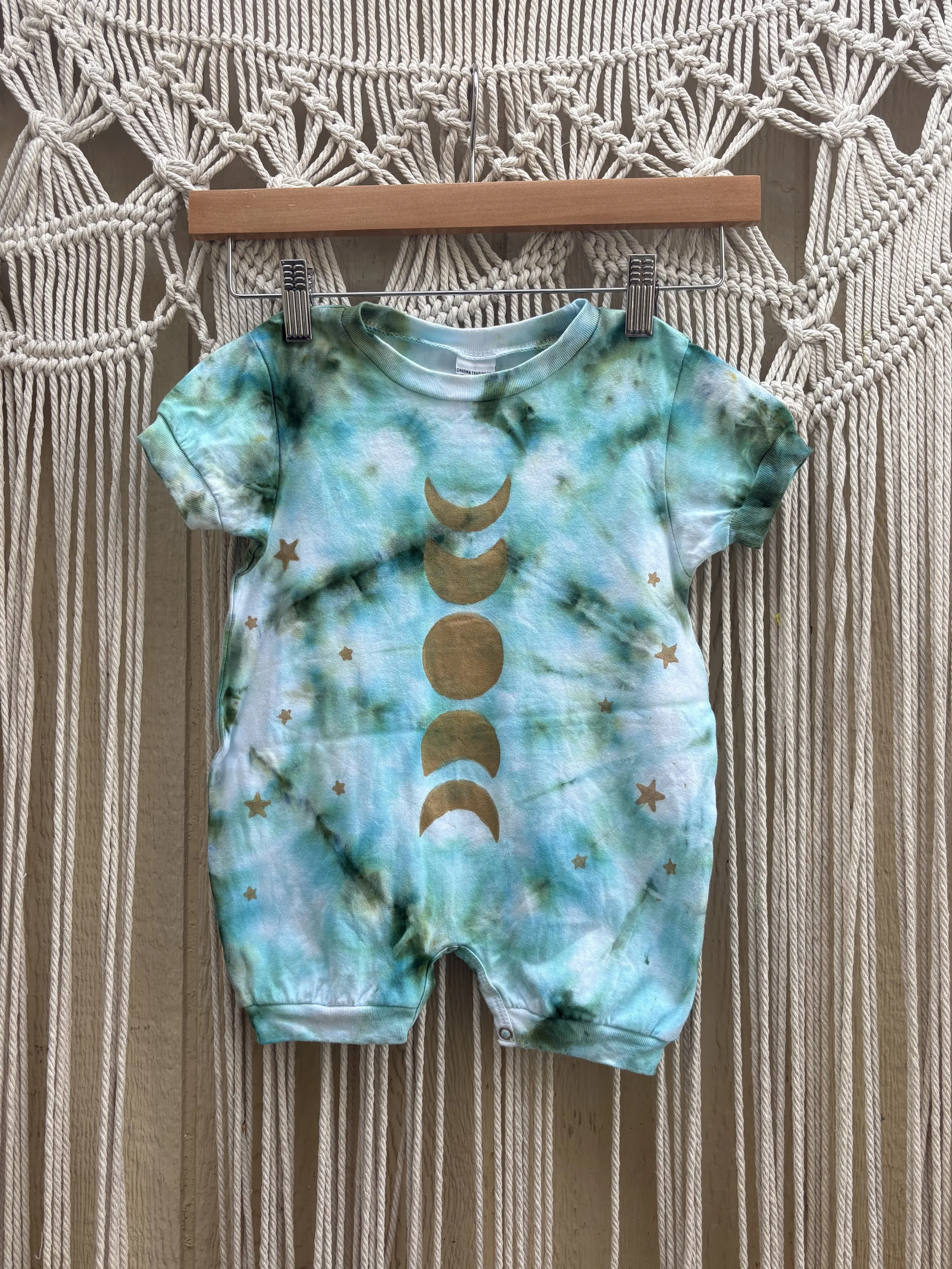 Uranus Moon Phases Baby Bubble Onesie 001 (12 MONTHS)