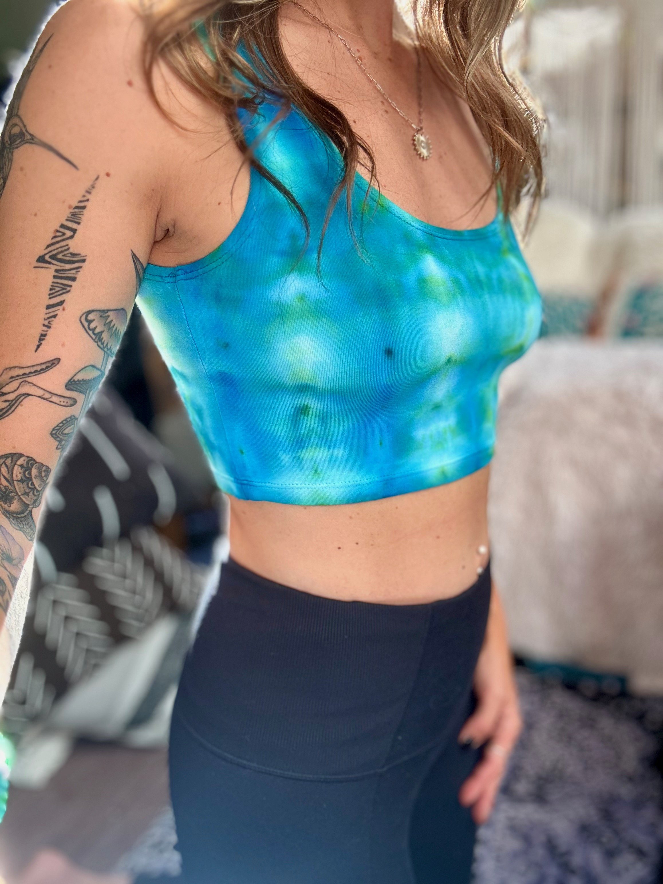 Crop tank - Aqua (Medium)