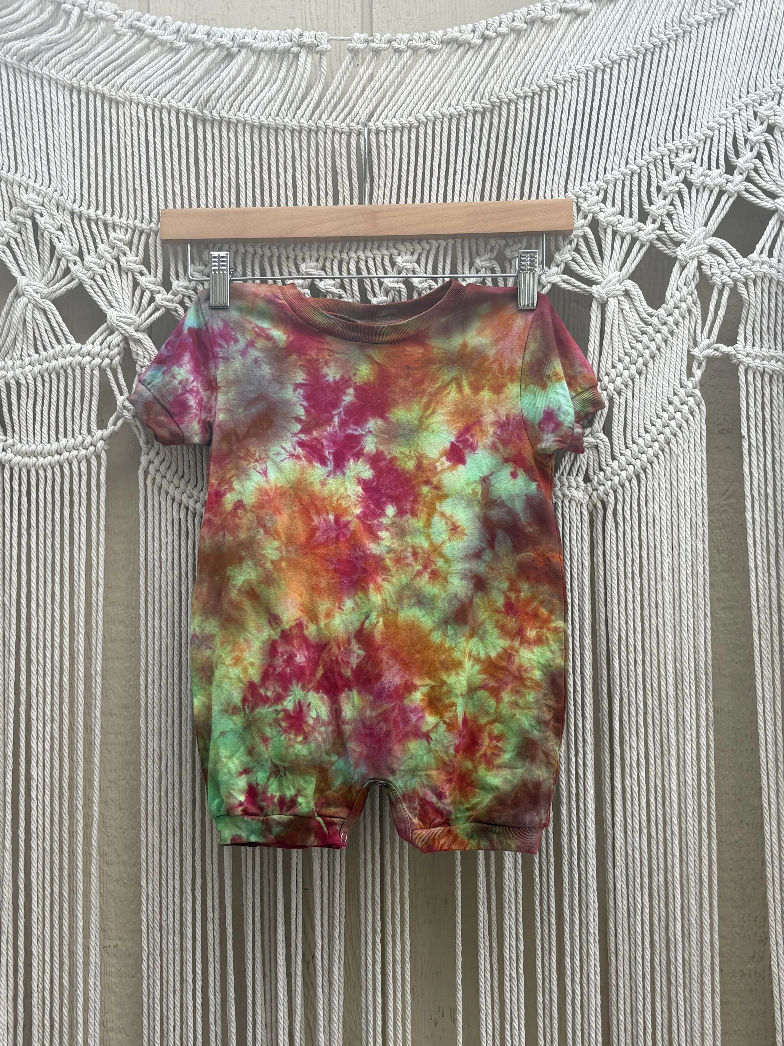 Rainbow Nebula Baby Bubble Onesie (UV-REACTIVE) (18 MONTHS)