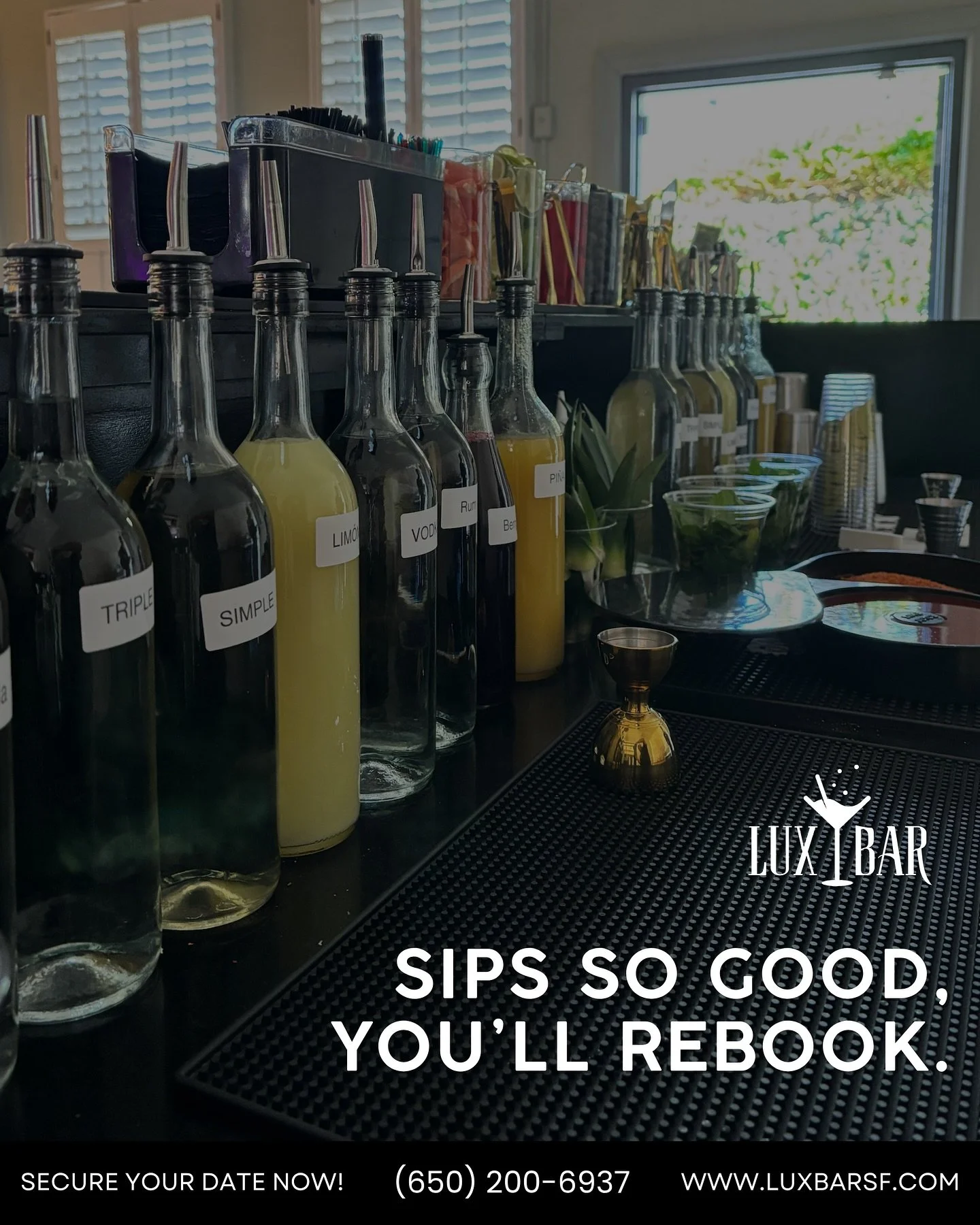 🍹 Sips So Good, You&rsquo;ll Rebook.
Once you taste what LuxBar brings to the party, there&rsquo;s no going back! From smooth cocktails to crowd-favorite mixes, our bartenders know how to shake up unforgettable moments. 💫

✨ Whether it&rsquo;s a bi