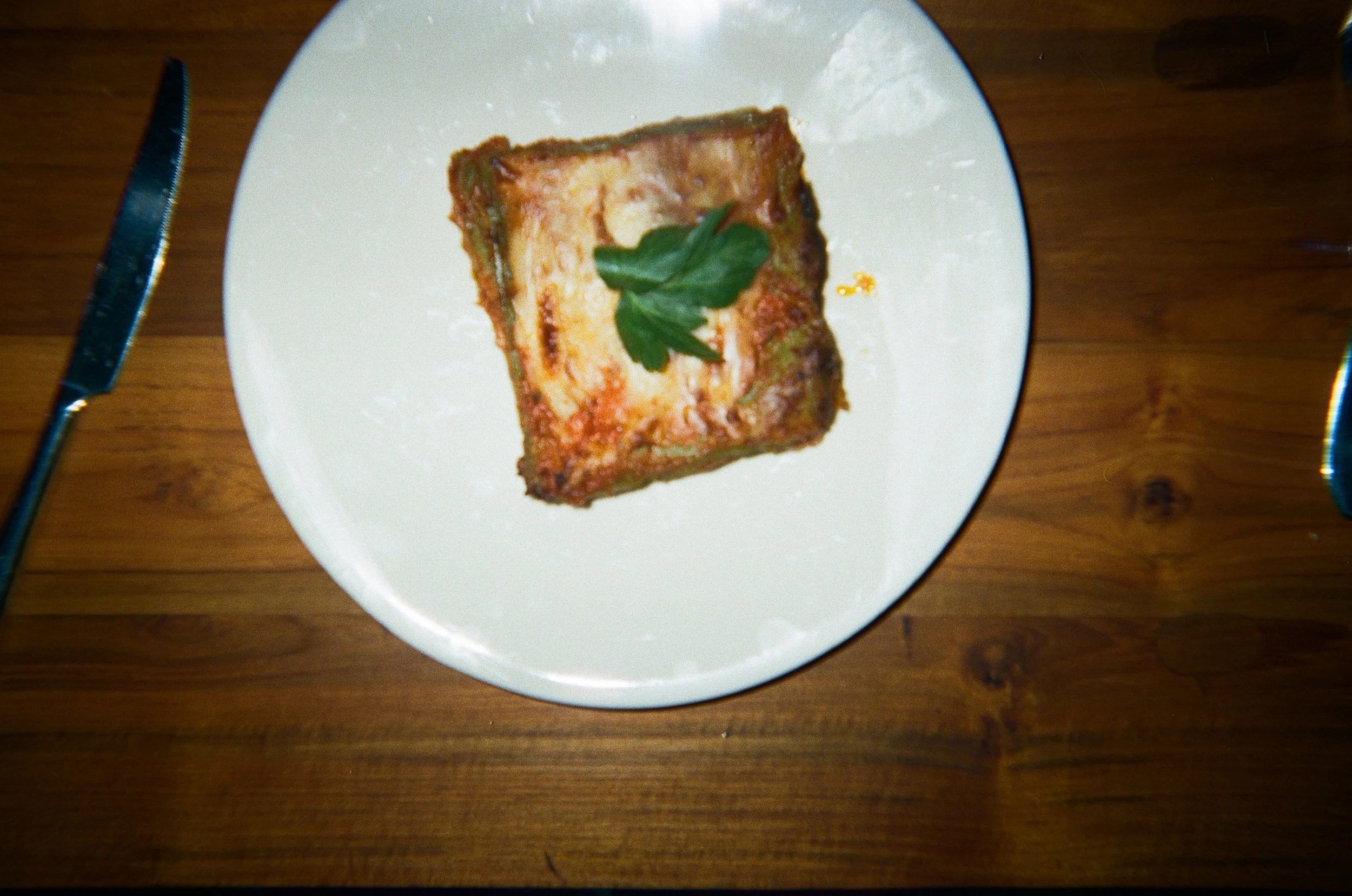 La Spiga Osteria’s lasagna. 