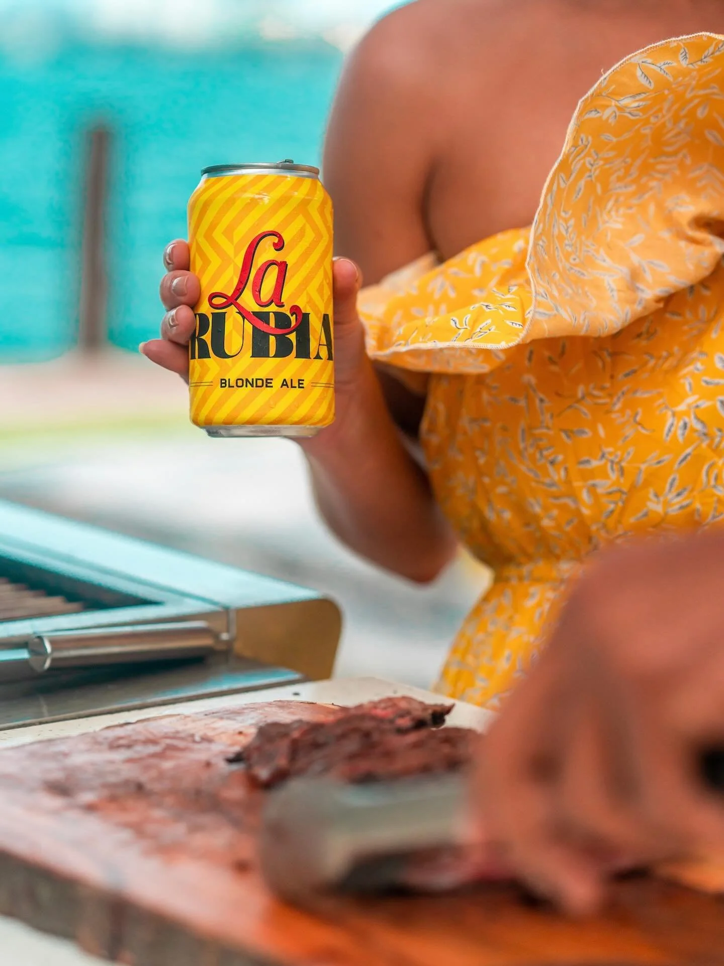 Here&rsquo;s to good food, good company, and an ice-cold La Rubia in hand. Happy 4th. 🍻🌭🔥
&bull;
#LaRubia #miami #july4th #beer