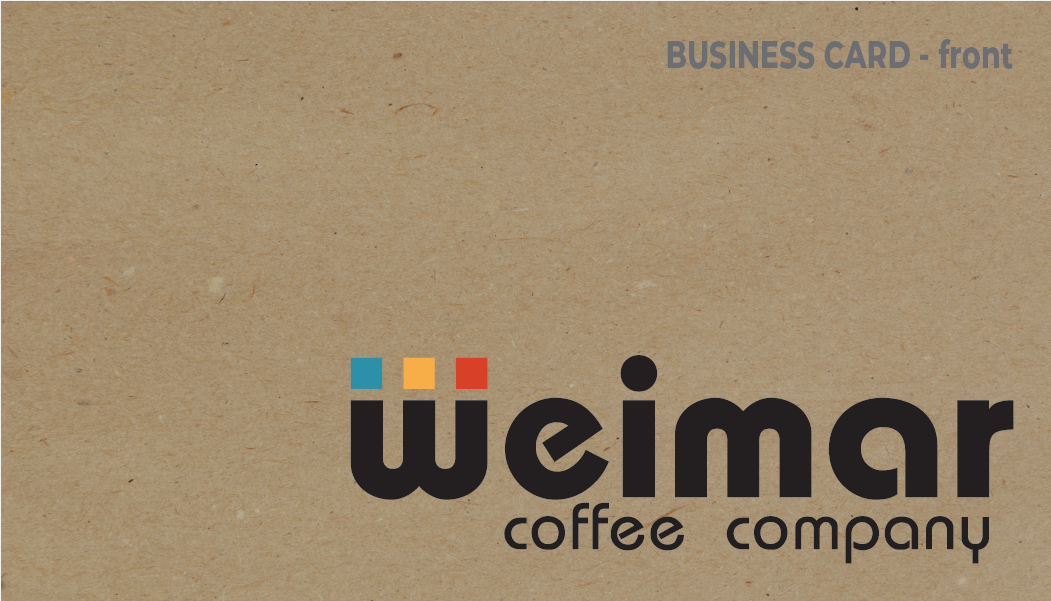 Weimar Coffee Co Business Card Concept. Design.