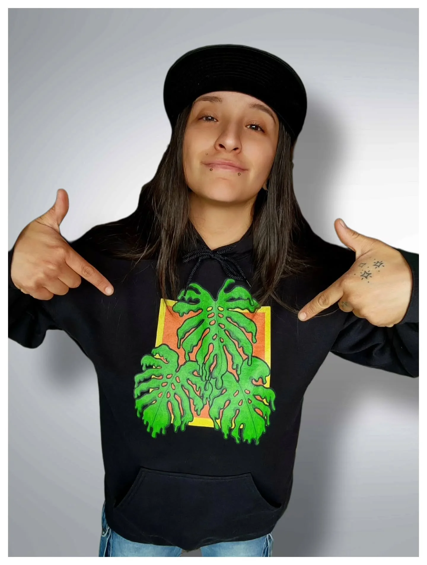 Monstera, the iconic tropical houseplant that every collector knows or owns. My first monstera grew to be taller than myself in just 3 years under my care. 
Where are my plant people at? This hoodie is for you. ✨️
*
*
#monstera #houseplant #tropicalp