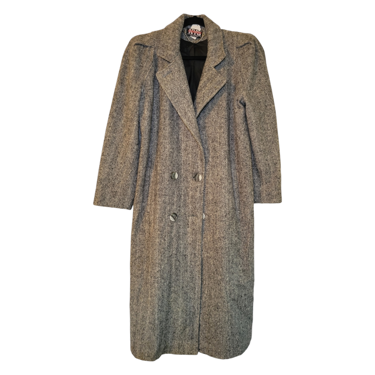 Vintage Peacoat With Shoulder Pads