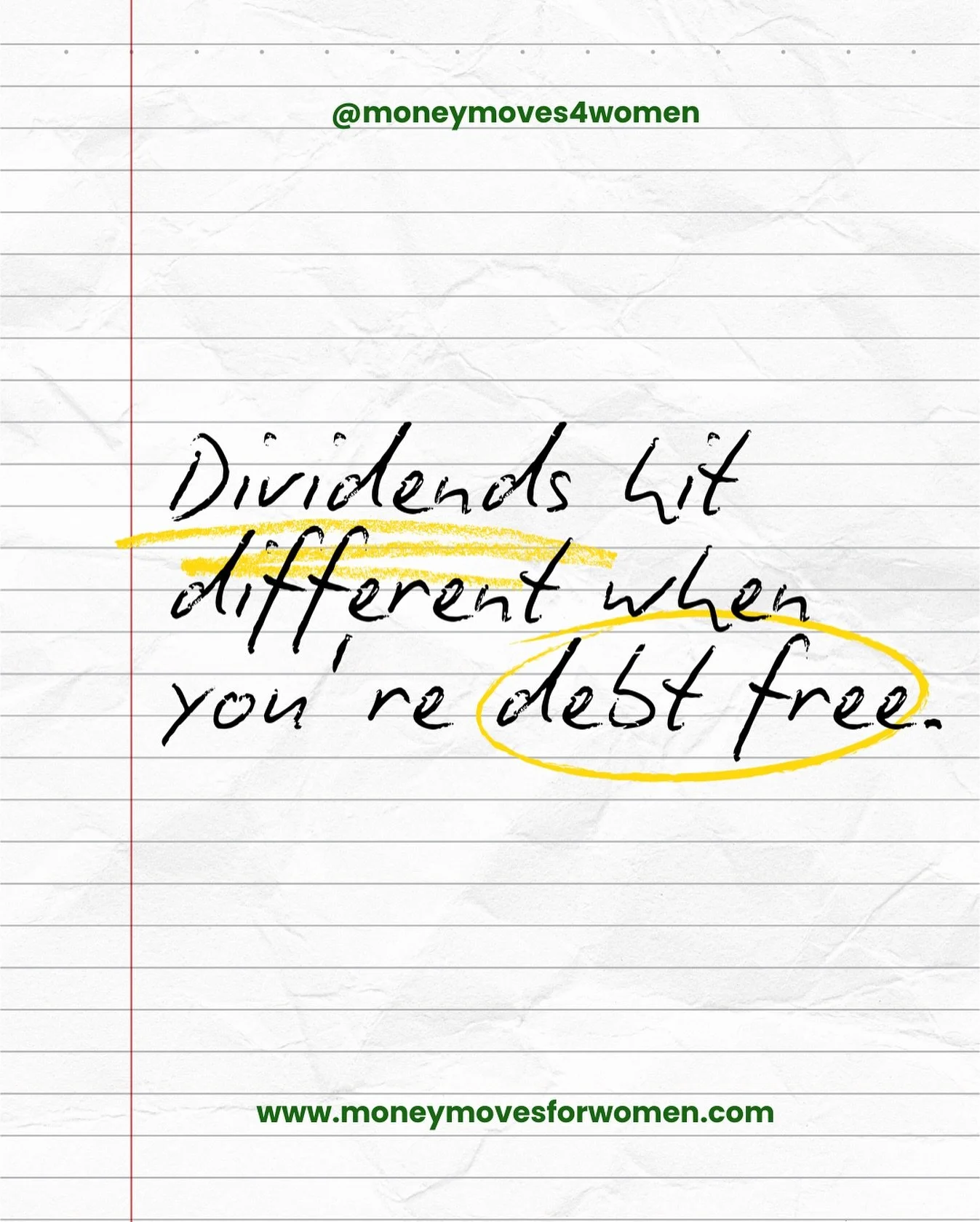 Dividends hit different when you&rsquo;re debt free. 👑

Because when you&rsquo;re not paying off debt, your money gets to pay you back.

📈 That&rsquo;s the power of building wealth strategically.

#MoneyMoves #WomenAndWealth #FinancialFreedom #Mone