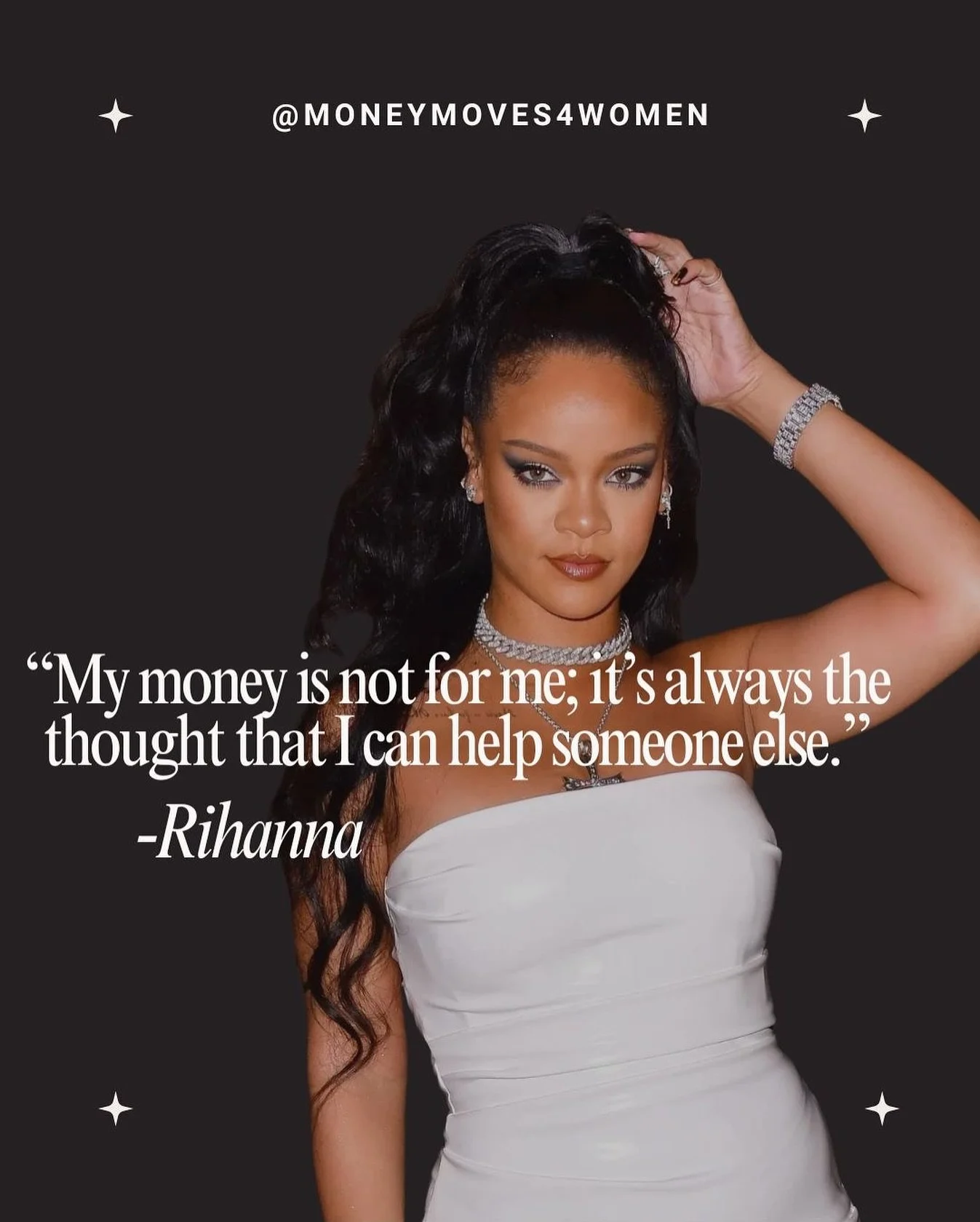 💬 &ldquo;My money is not for me; it&rsquo;s always the thought that I can help someone else.&rdquo; &mdash; Rihanna 👑✨

This is what true wealth looks like &mdash; not just stacking dollars, but building impact. 💼💖

Financial independence gives y