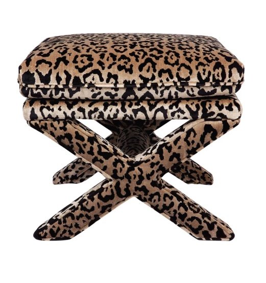 Leopard Ottoman