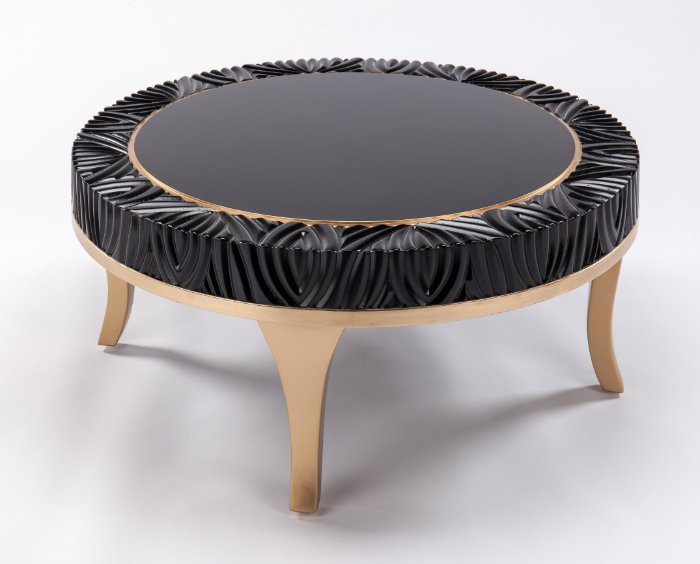 Artisan Palm Coffee & Lamp Table