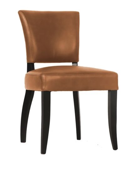 Montrose Dining Chair in Tan Leather