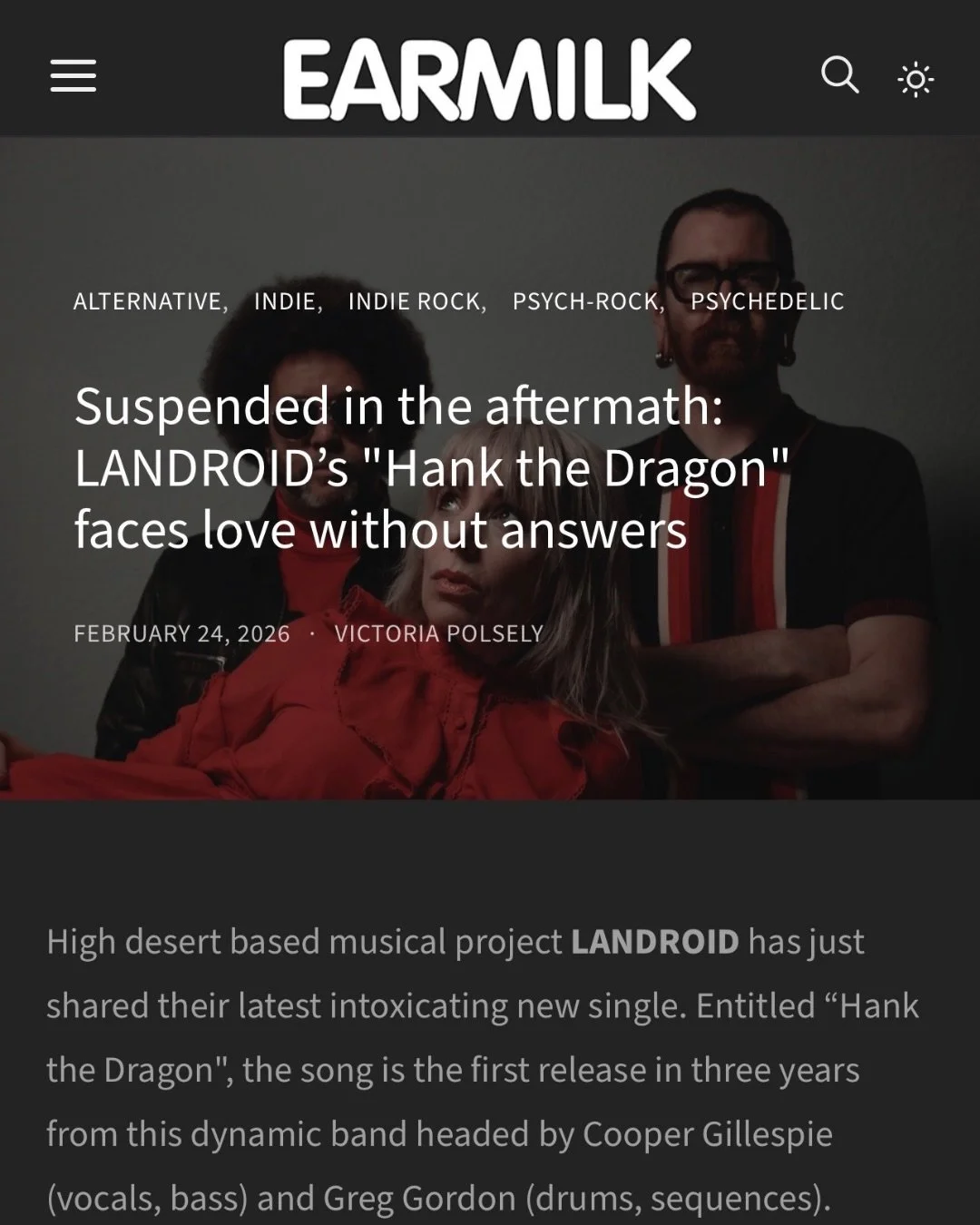 &ldquo;The result is a track that feels both expansive and intimate, cosmic in tone yet painfully grounded in human vulnerability.&rdquo; - Earmilk

We couldn&rsquo;t have said it better. Thanks for the thoughtful review Victoria Polsely @earmilk 

N