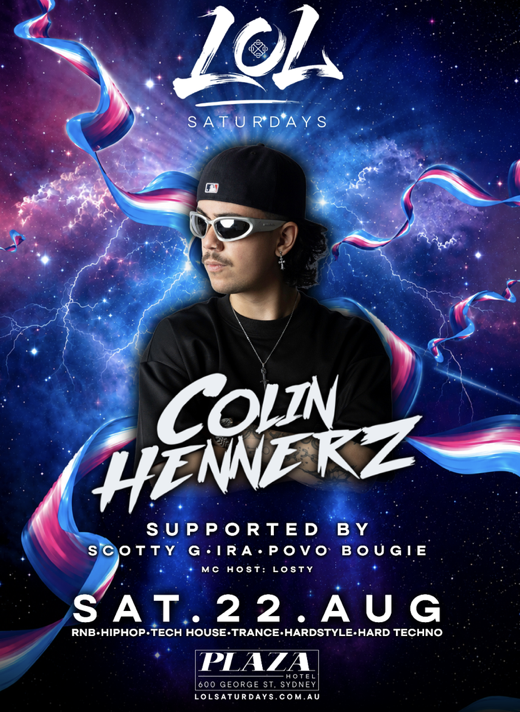 SAT 22 AUG - COLIN HENNERZ