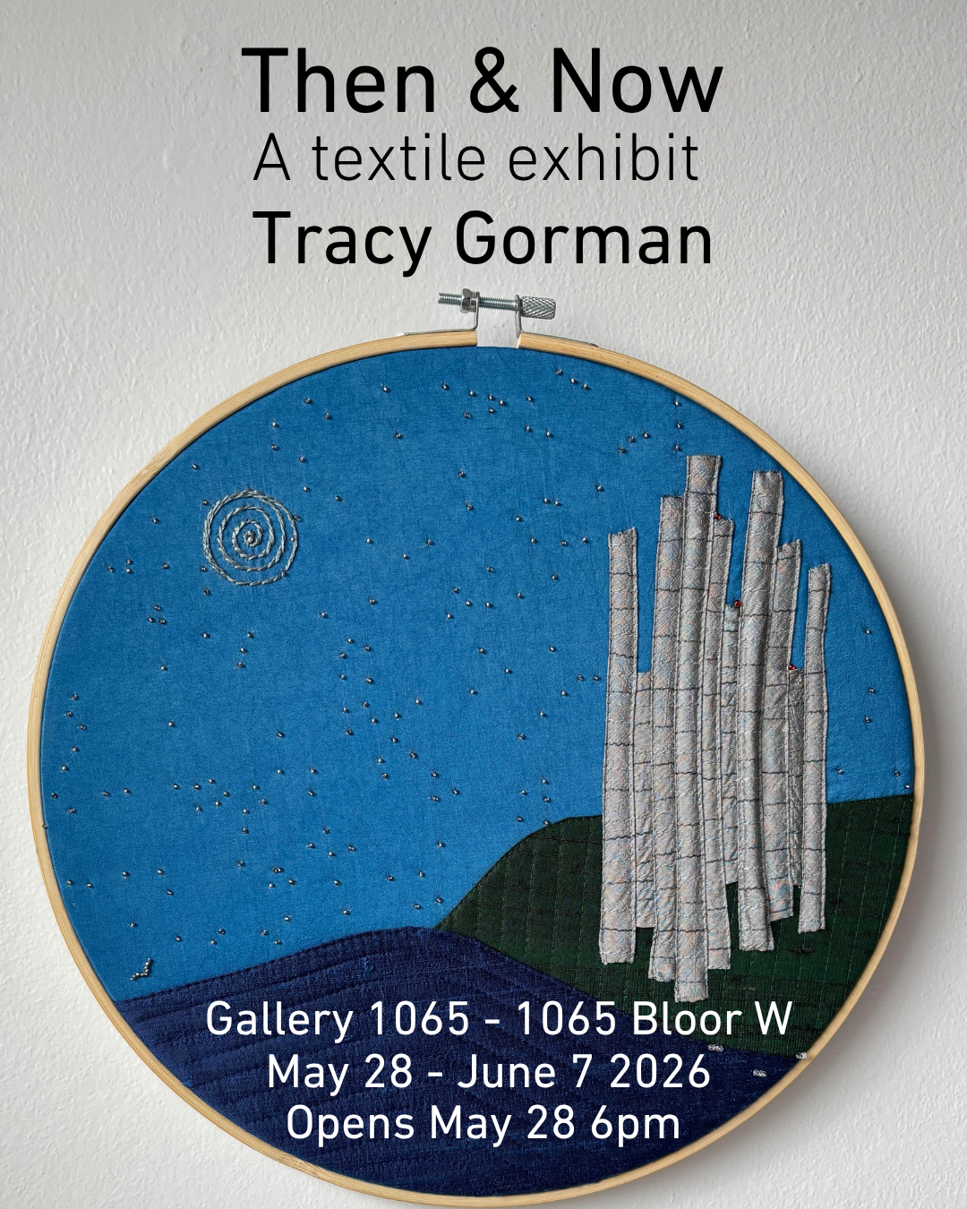 Then and Now by textile artist Tracy Gorman