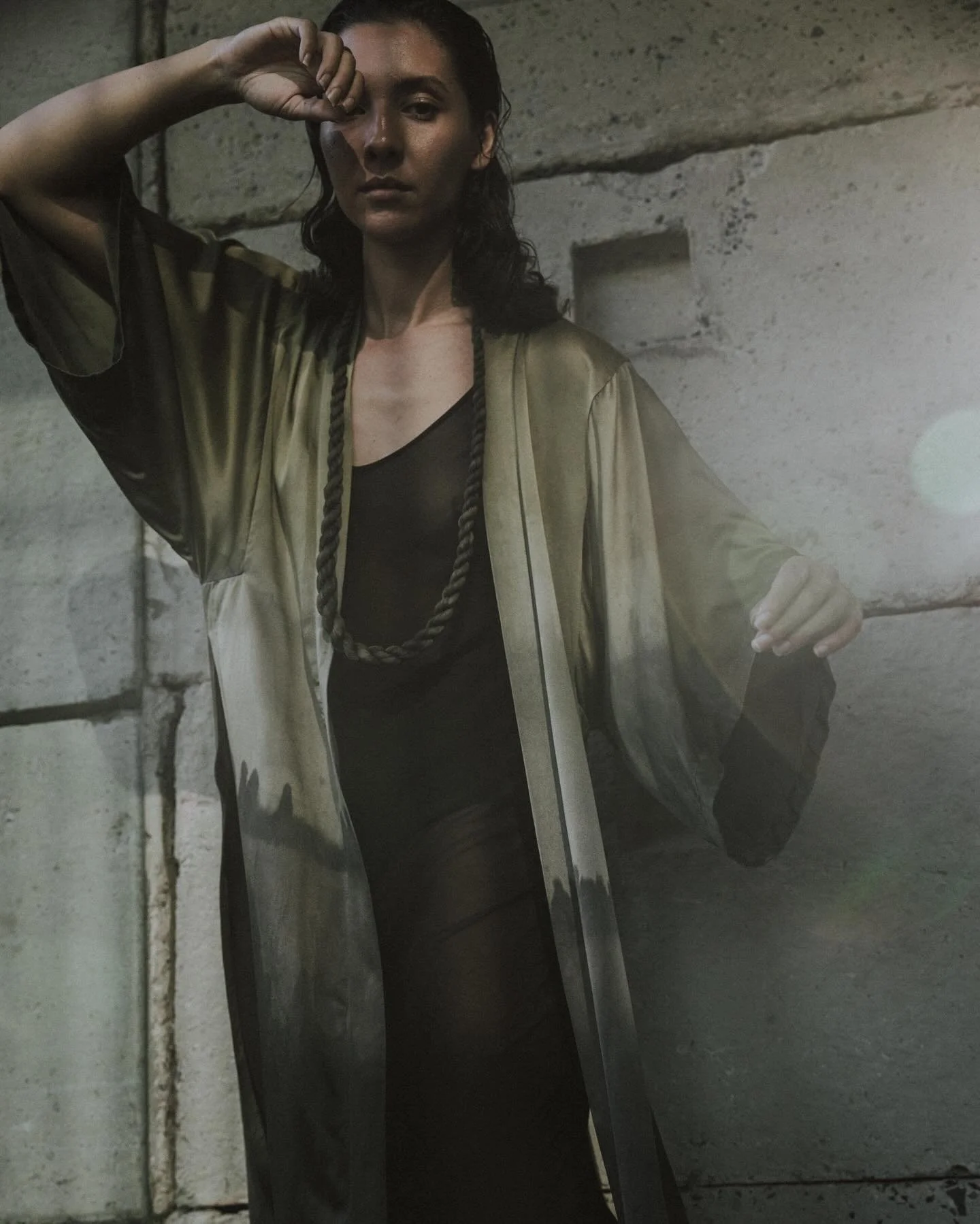 ➰ METAMORPHOSIS XI - SOLD

One of eleven silk Liminal robes, sewn and hand dyed in Australia using native and foraged ingredients. 
 
Locally sourced eucalyptus, onion skins and iron were infused into the silk, creating one of a kind pattern and text