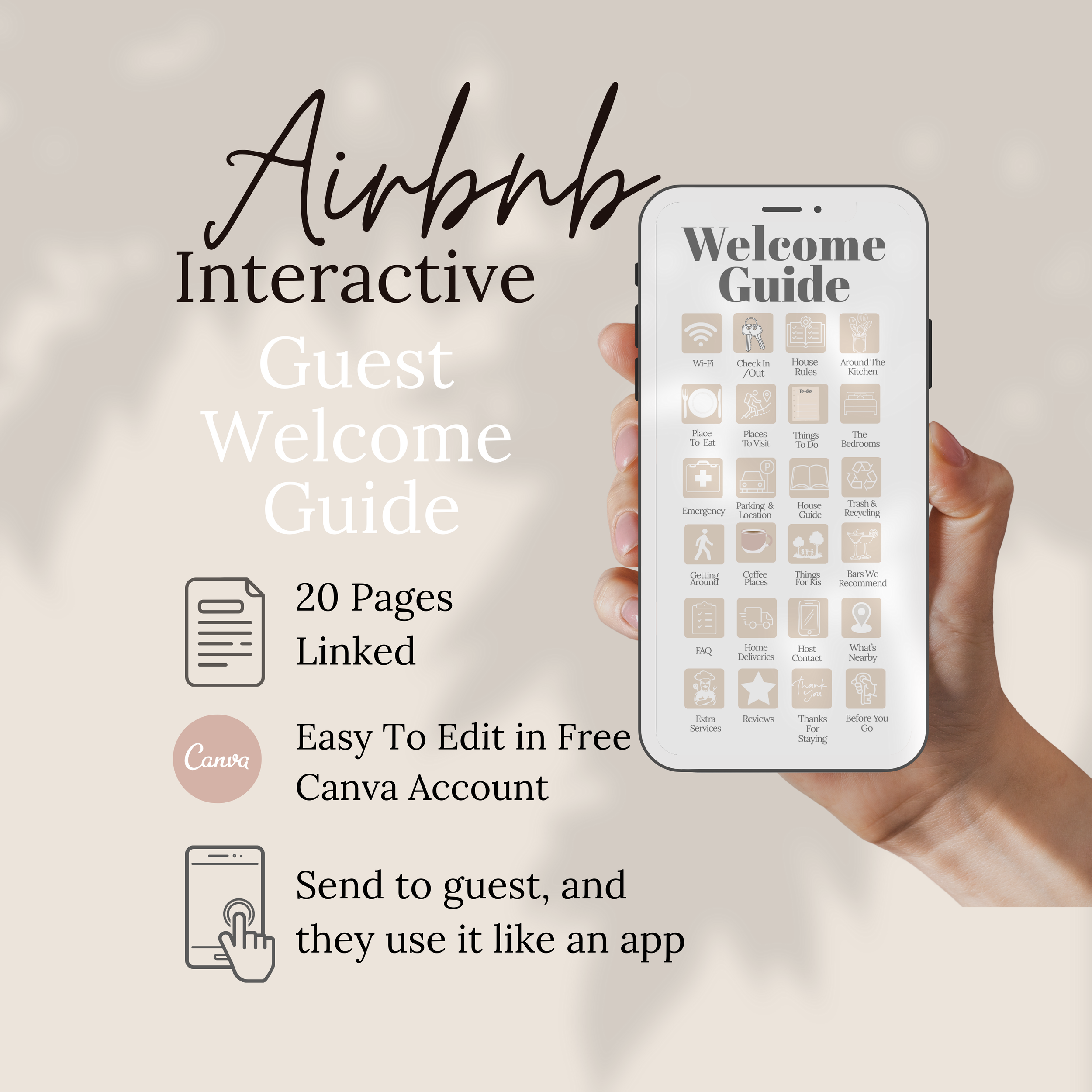 Interactive Airbnb Mobile Guest Welcome Book