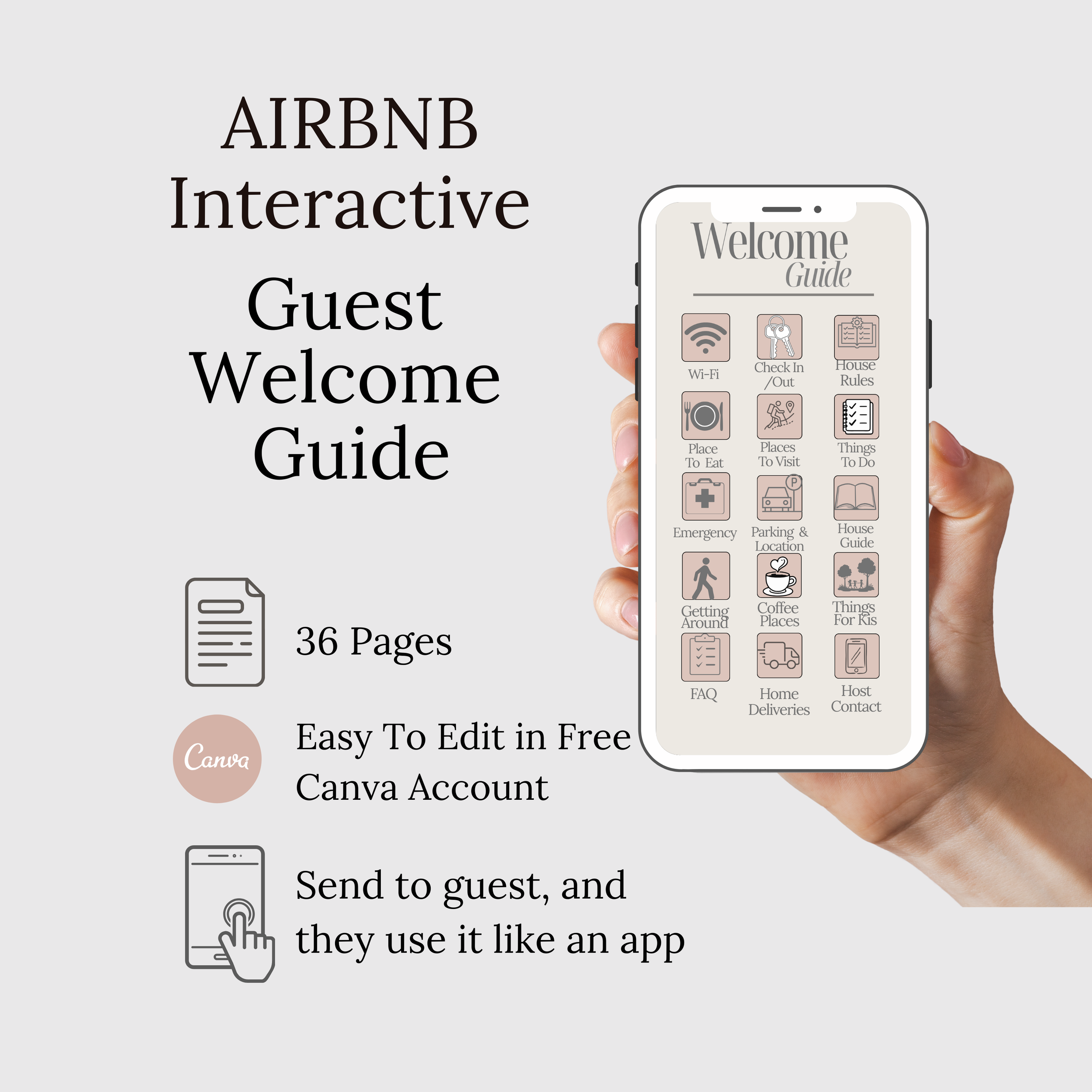 Interactive Airbnb Mobile Guest Welcome Book