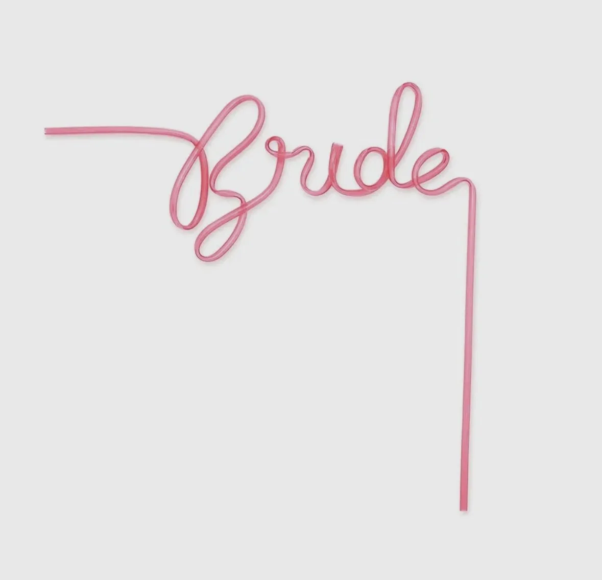 Bride Silly Straw