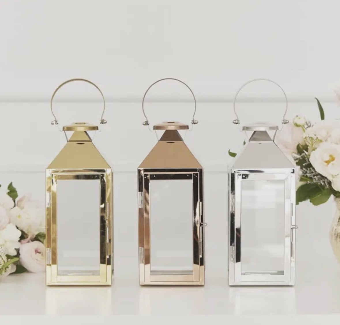 Large Square Metal Hanging Lantern