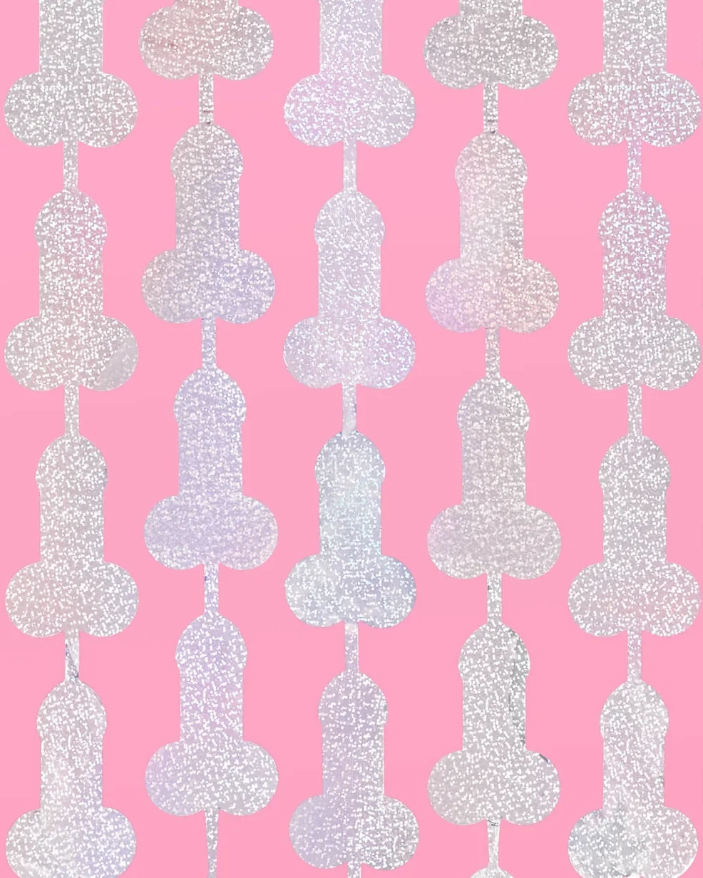Bachelorette Penis Foil Curtain