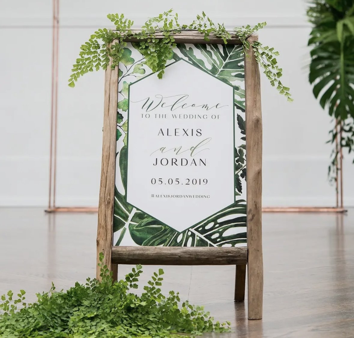 Rustic Self Standing Chalkboard Frame