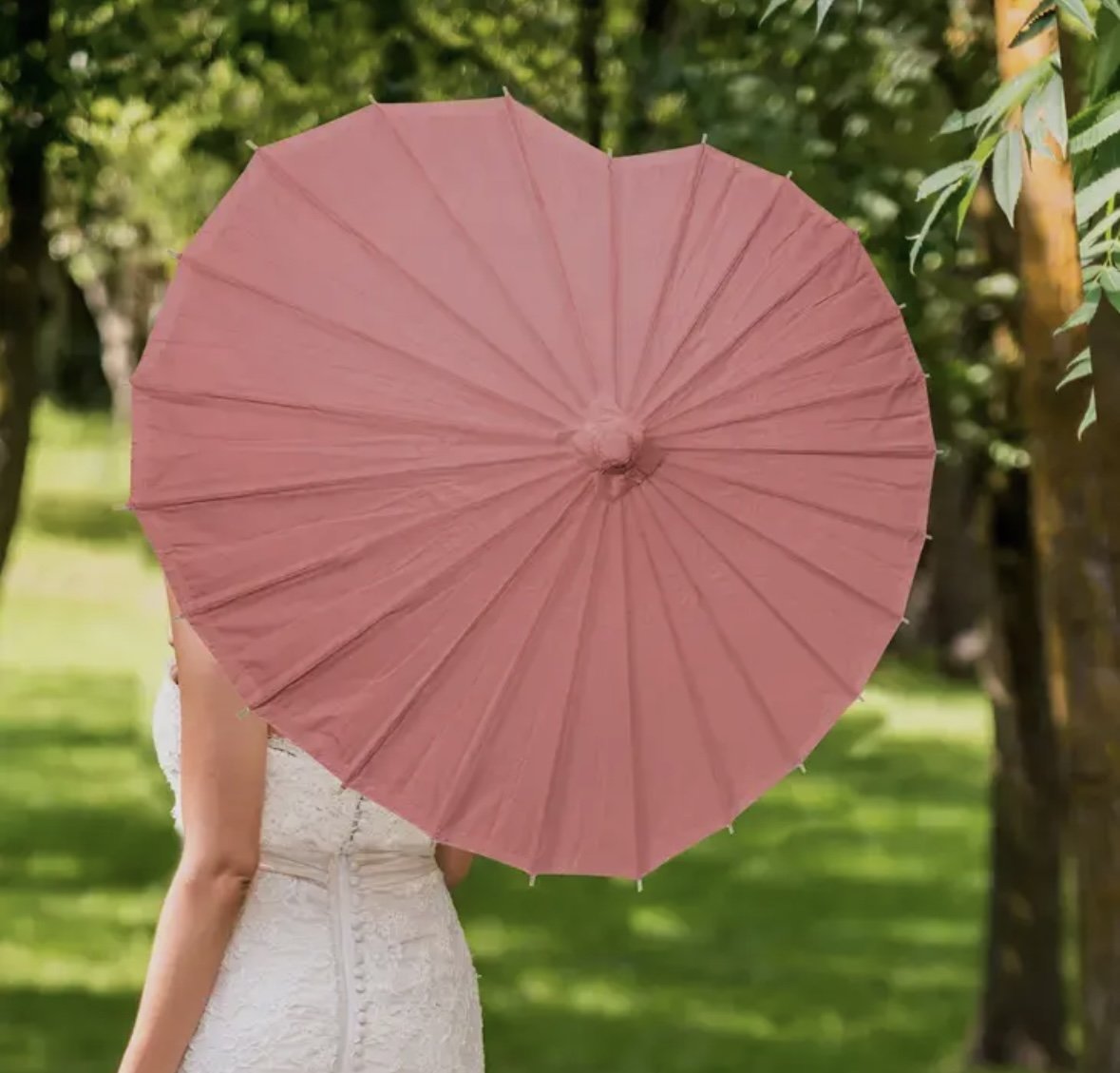 Heart Shaped Paper Parasol