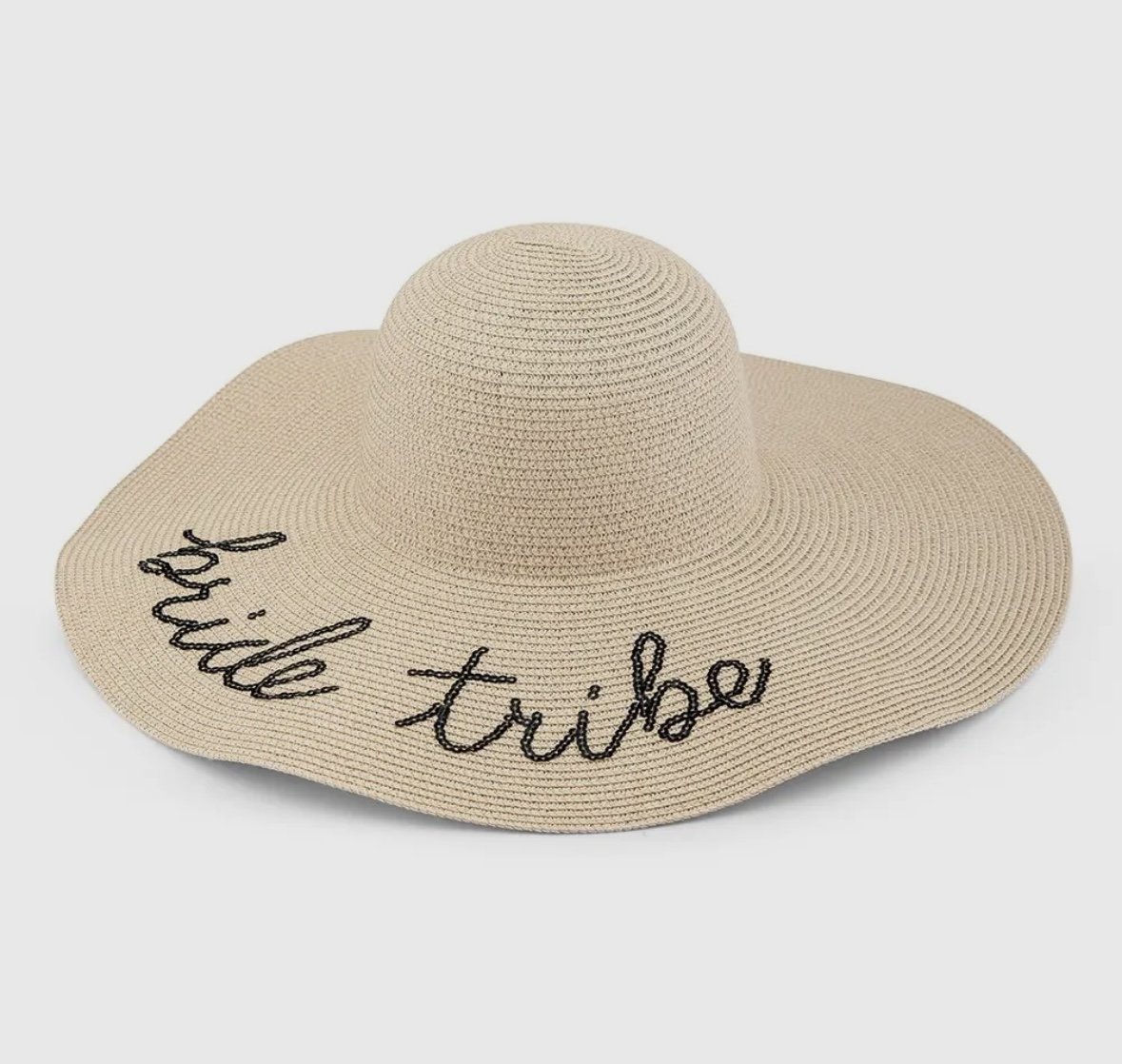 Bride Tride Floppy Straw Sun Hat