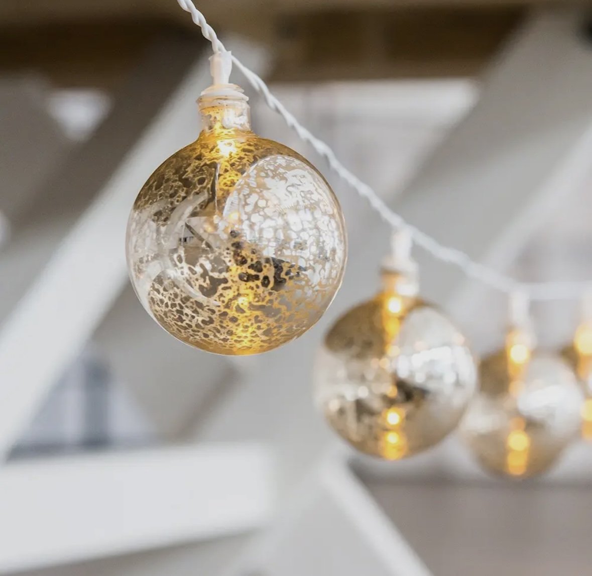 Gold Mercury LED String Lights