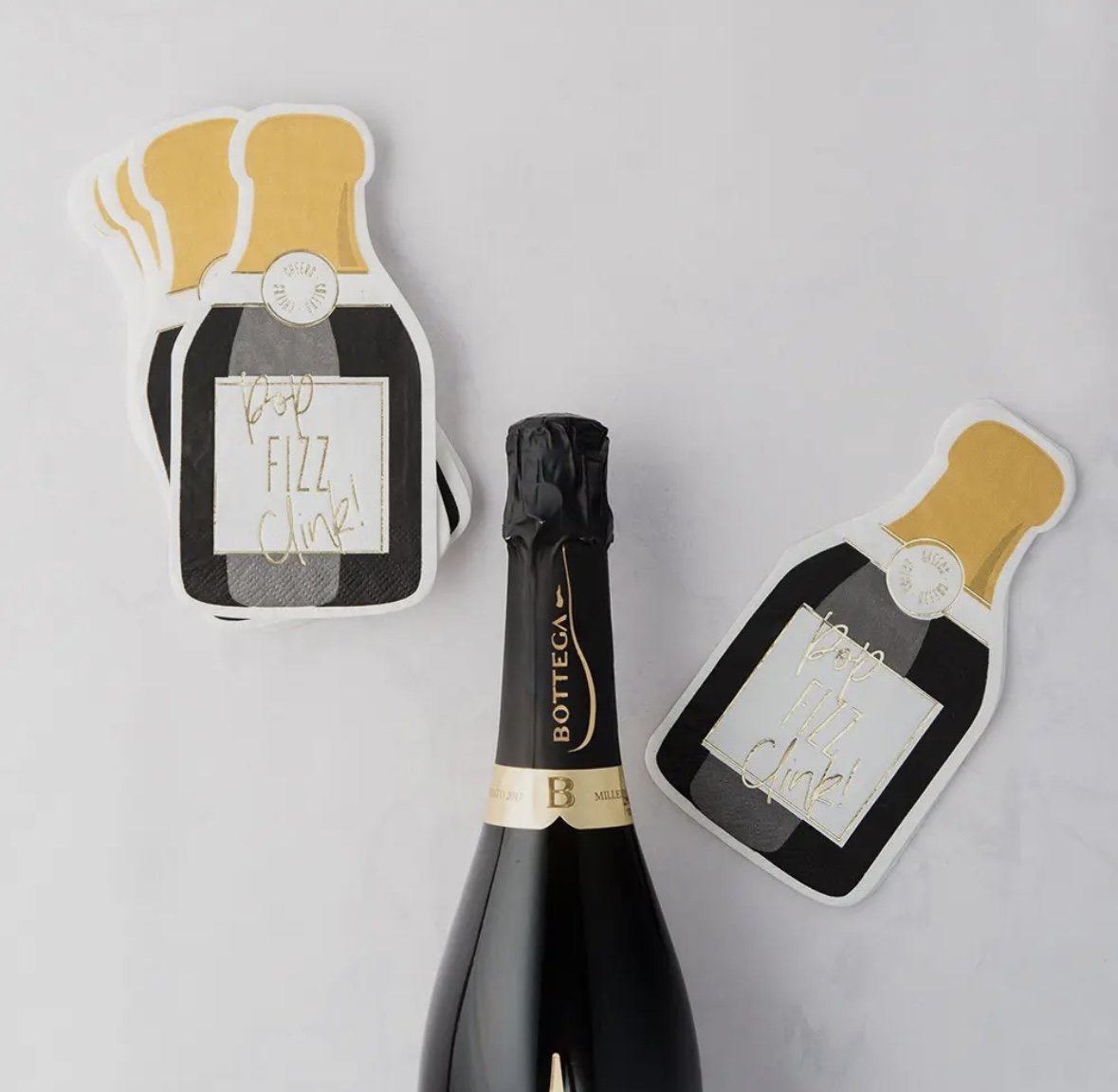 Champagne Bottle Party Napkins