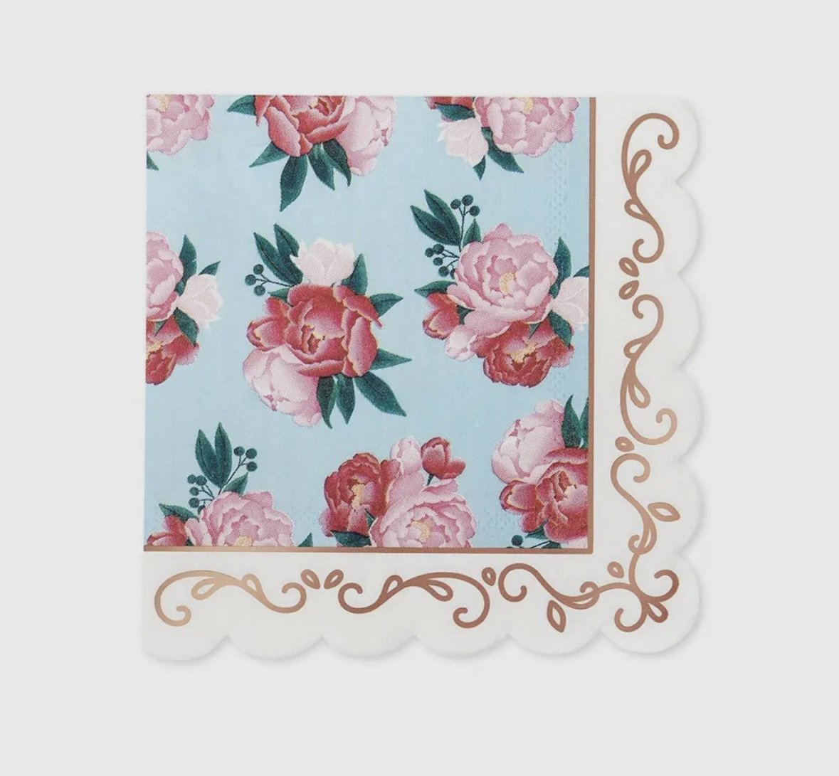 Modern Floral Party Napkin