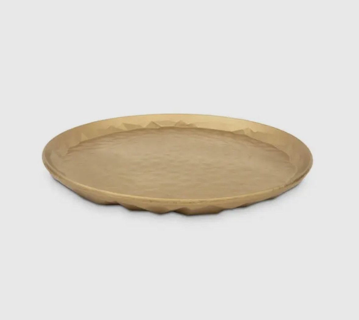 Gold Wood Table Tray