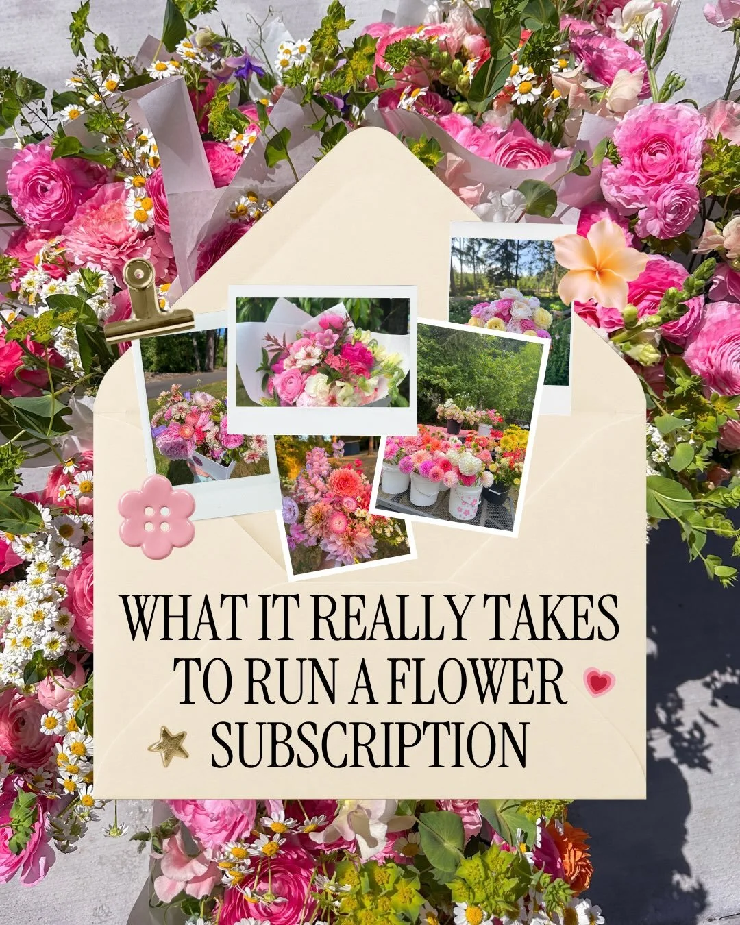 What it really takes to run a flower subscription 🌸

It&rsquo;s easy to see the finished bouquet and forget about everything that happens before the flowers make their way to our customers: planting, watering, weeding, harvesting, processing, arrang