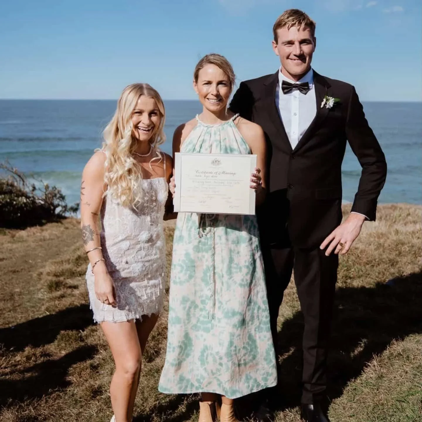 Once upon a stunningly sunny day... ☀️ 

I got to officiate the marriage of these two absolute legends! All that mattered to this beautiful couple was love and each other. . beginning their life journey together on this very special headland with an 