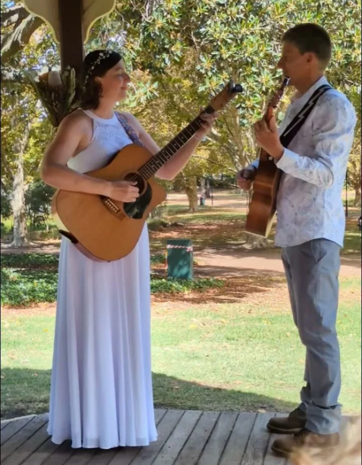 M I N K Y + B R E N T 

If this isn't a love story, I don't know what is. 

Two hearts colliding and becoming one. 

They wrote this love song to play for us and their family straight after I pronounced them as Mr &amp; Mrs Taylor! 🥹🩷