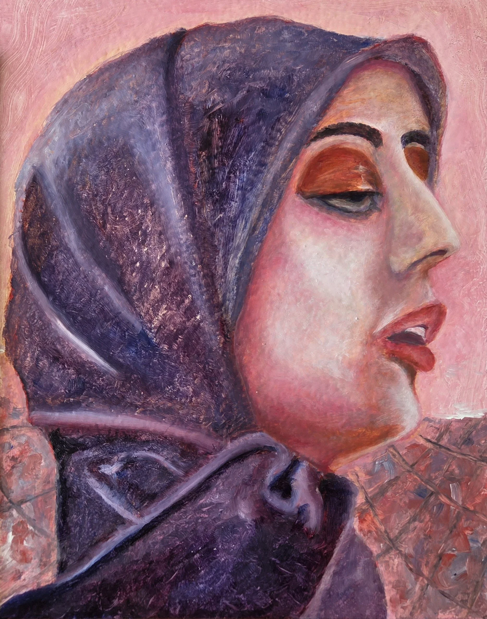 Woman Averts Eyes
