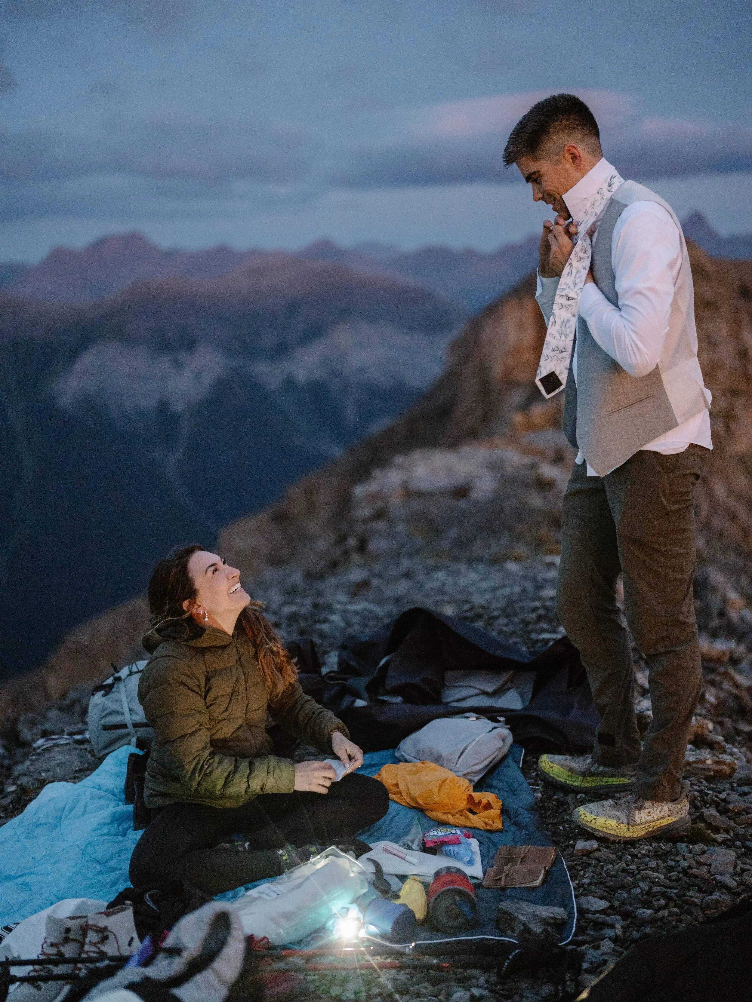 Whether you&rsquo;re a morning person or not, it always pays off to get up before the dawn for some epic photos, just like A + J did here up East End Of Rundle!

Planning + Coordination: @harrygeorgeweddings 
Photo: @glimpseofadventure 
Video: @heart