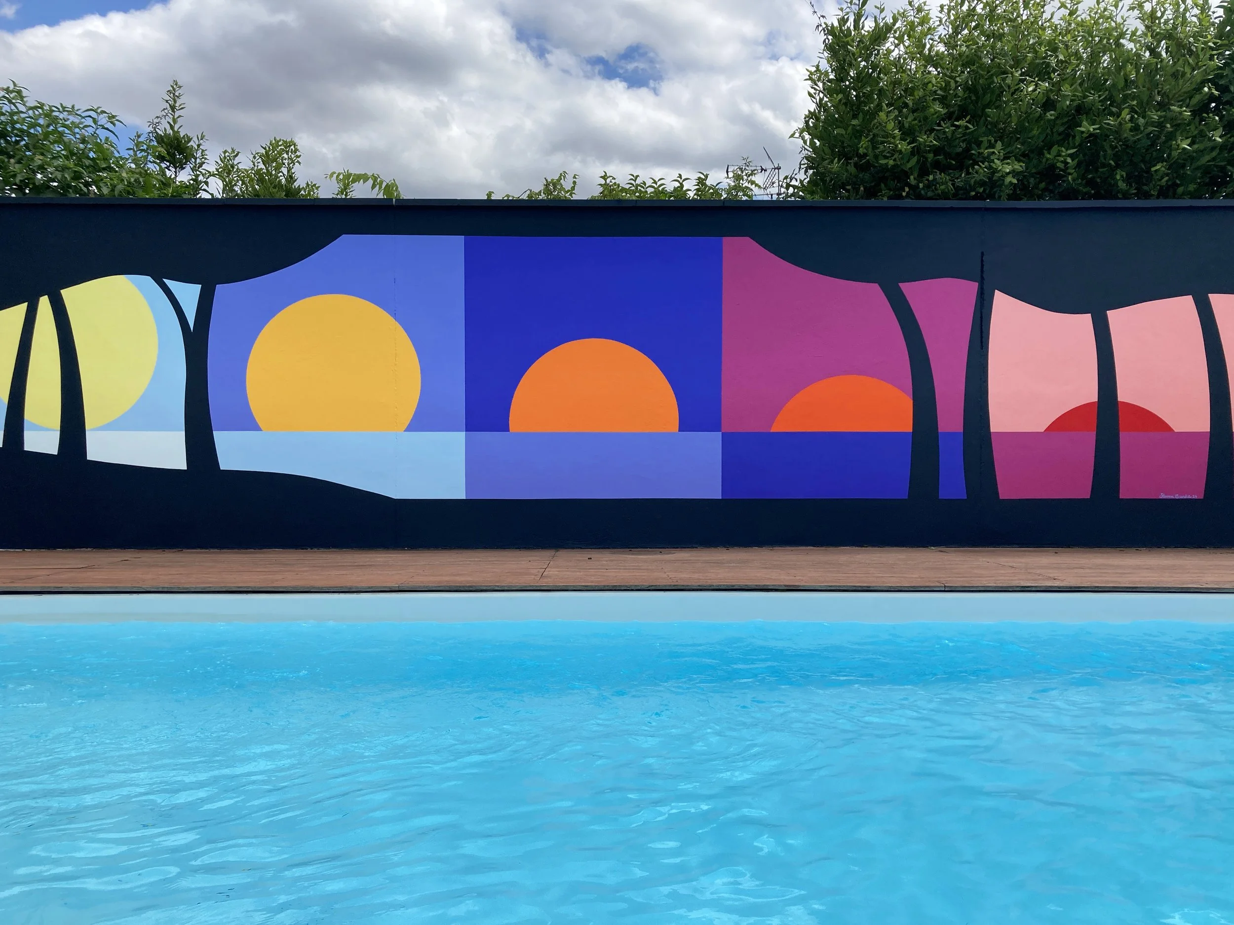 Painting on wall, 2024