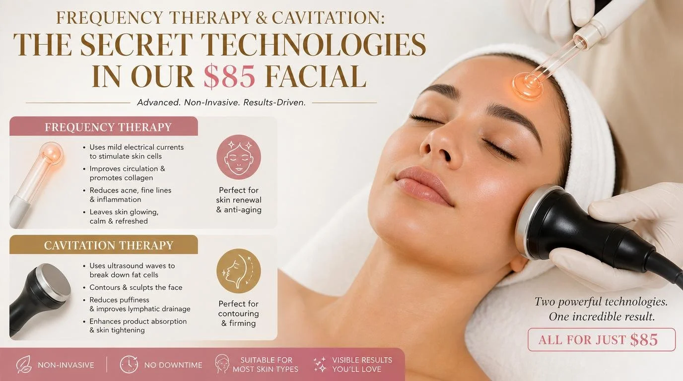 Frequency Therapy and Cavitation: The Secret Technologies in Our $85 Facial