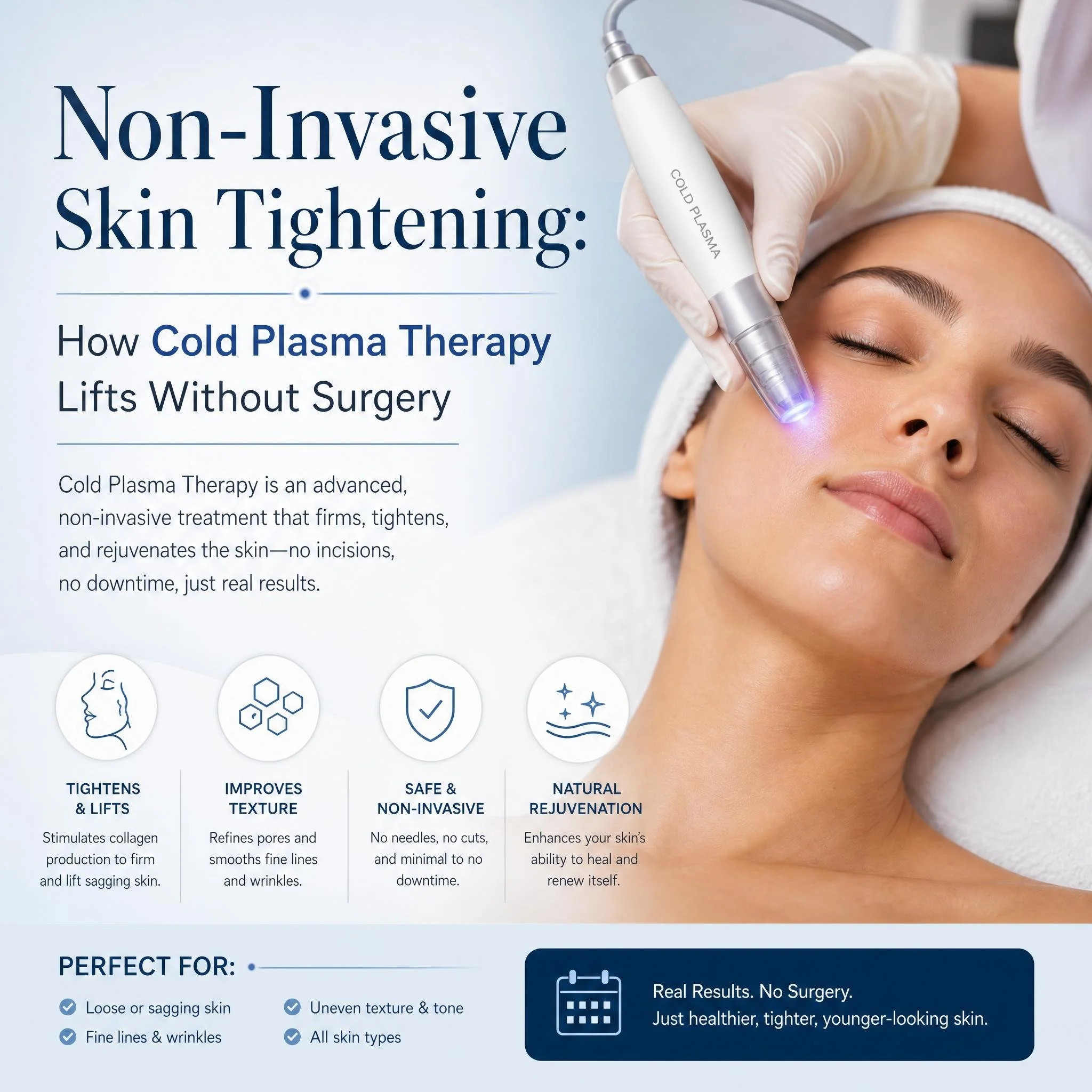 Non-Invasive Skin Tightening: How Cold Plasma Therapy Lifts Without Surgery