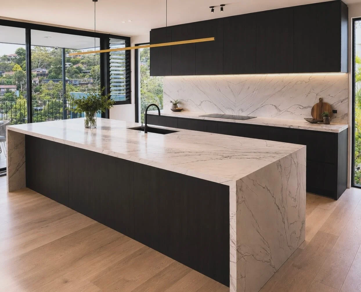 Project Castlecrag ✨

Featuring the timeless beauty of Infinity White Quartzite. 
A perfect balance of elegance, durability, and natural detail &mdash; crafted to elevate this space with a clean yet bold finish. 

by ITA Stone.