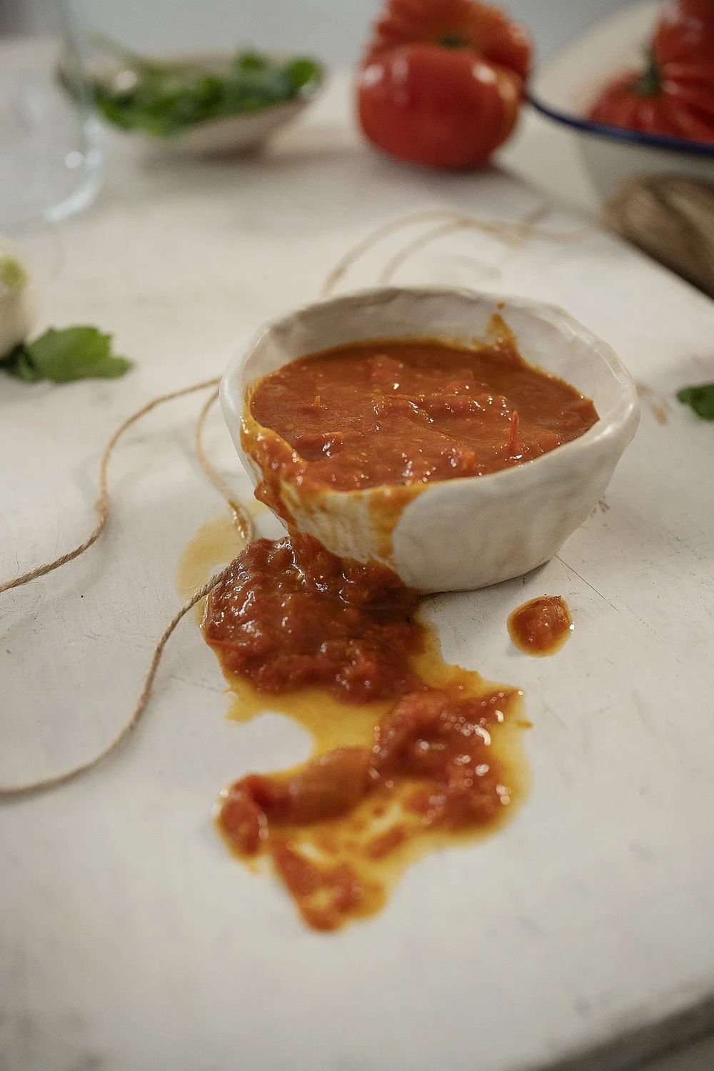 A bowl of sugo