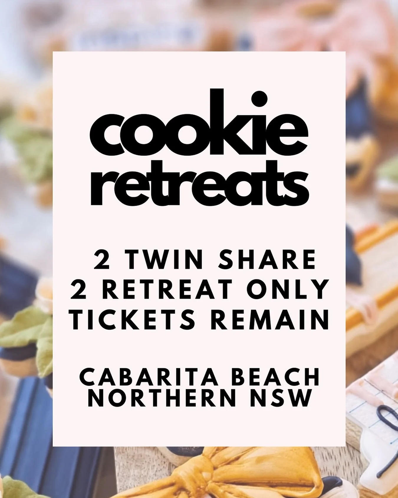 Speechless - Thank you to everyone that has booked their place for 2026. We are so grateful to be able share the amazing talent that is @delightfully_iced , @crumbsandchaosau and @littlesweettreatss 

Cookies &amp; Image by @delightfully_iced 

* &nb