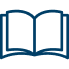 Icon of an open book, representing reading or literature.