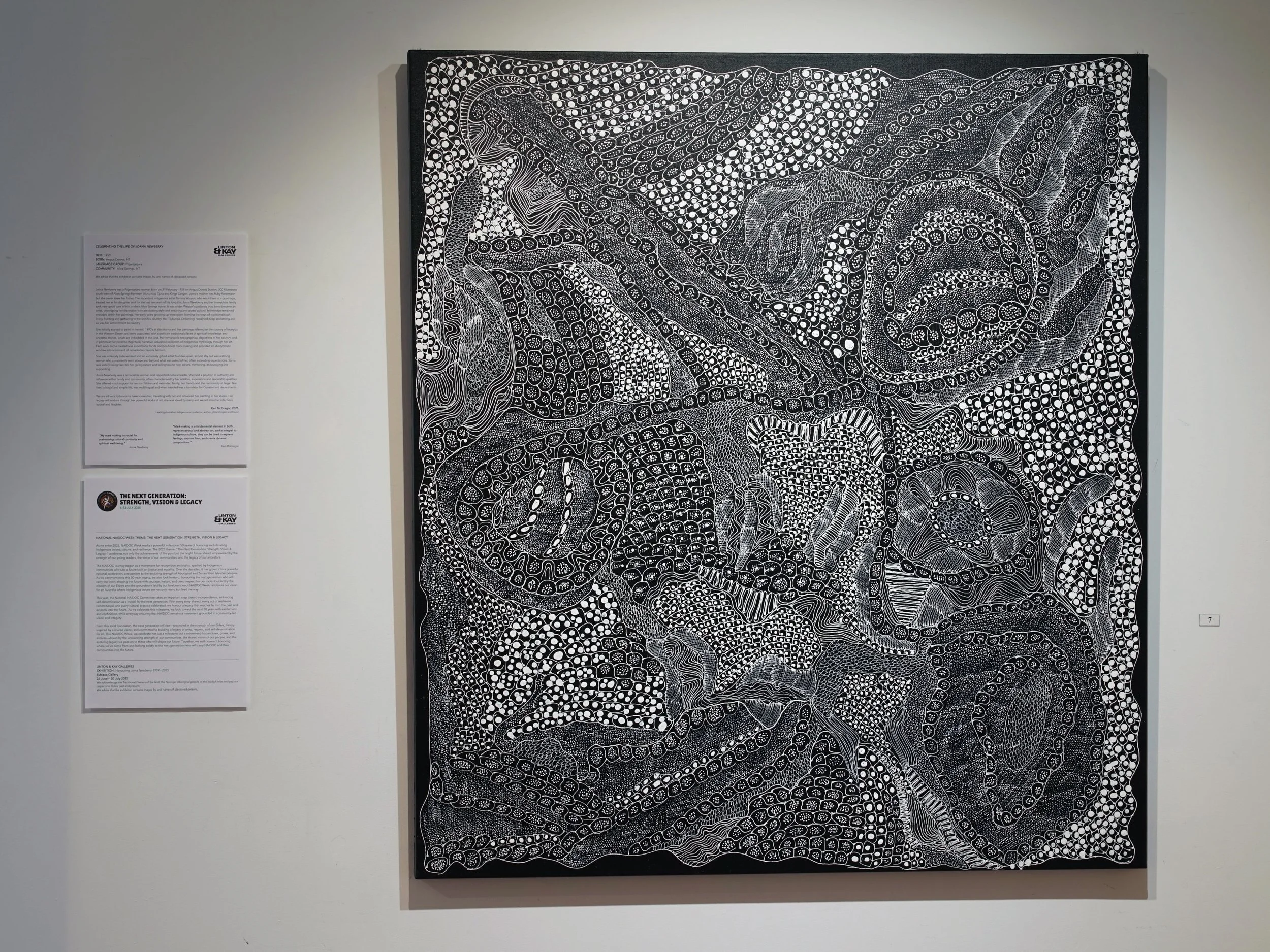 Linton &amp; Kay Galleries celebrates the career of Pitjantjatjara artist, Jorna Newberry